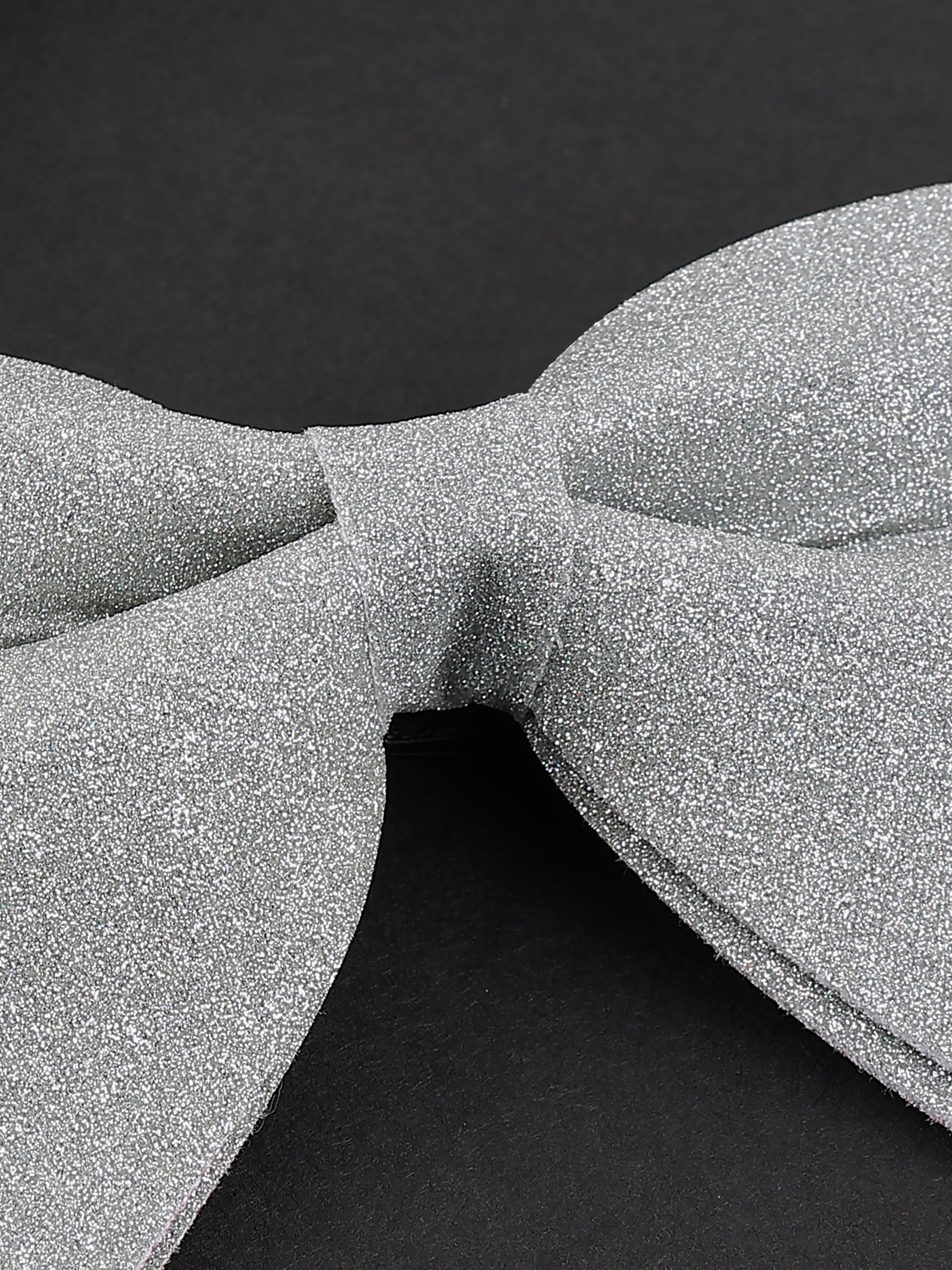 Silver Stardust Shimmer Bow Tie