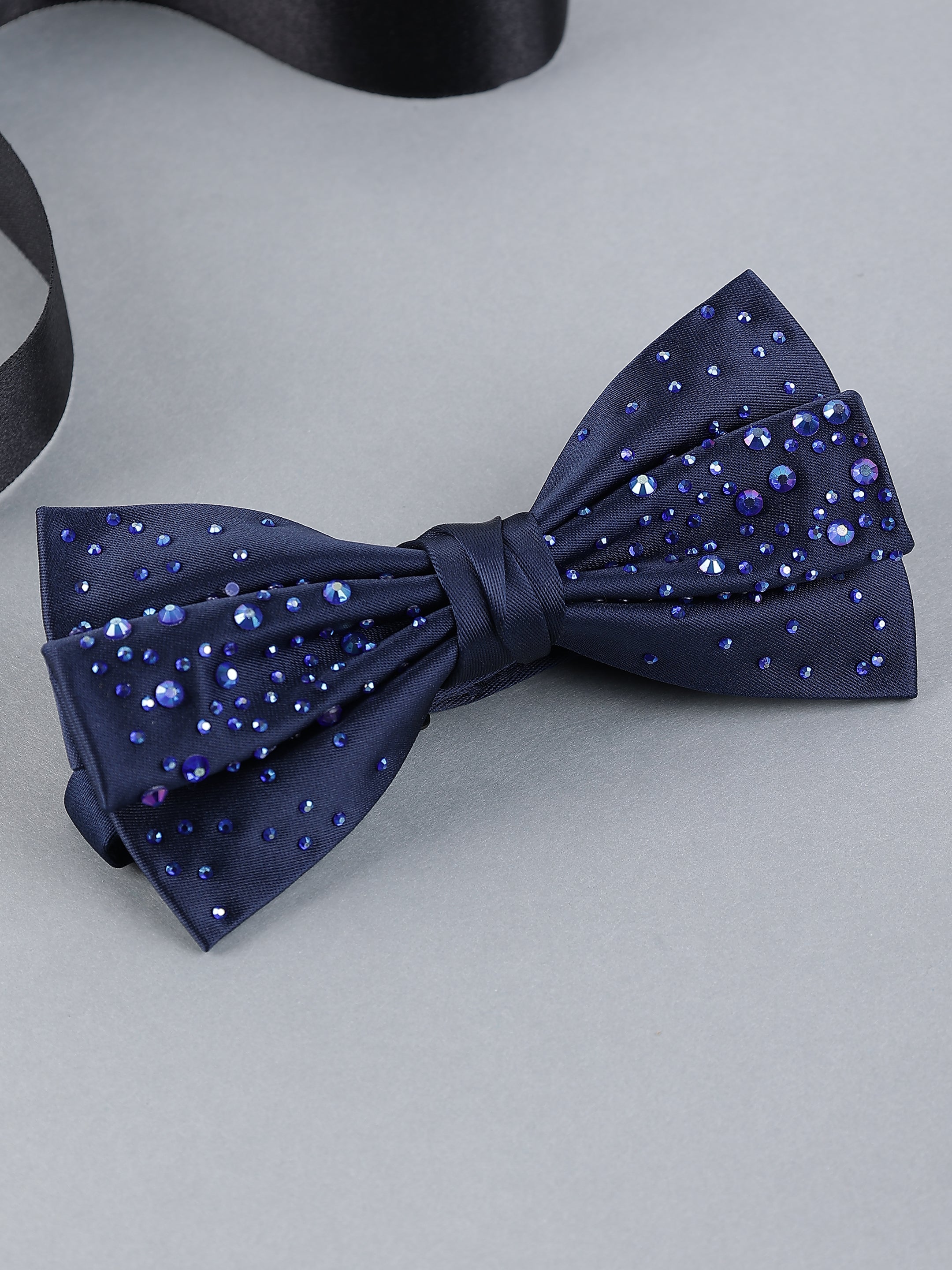 Sapphire Galaxy Stardust Bow Tie