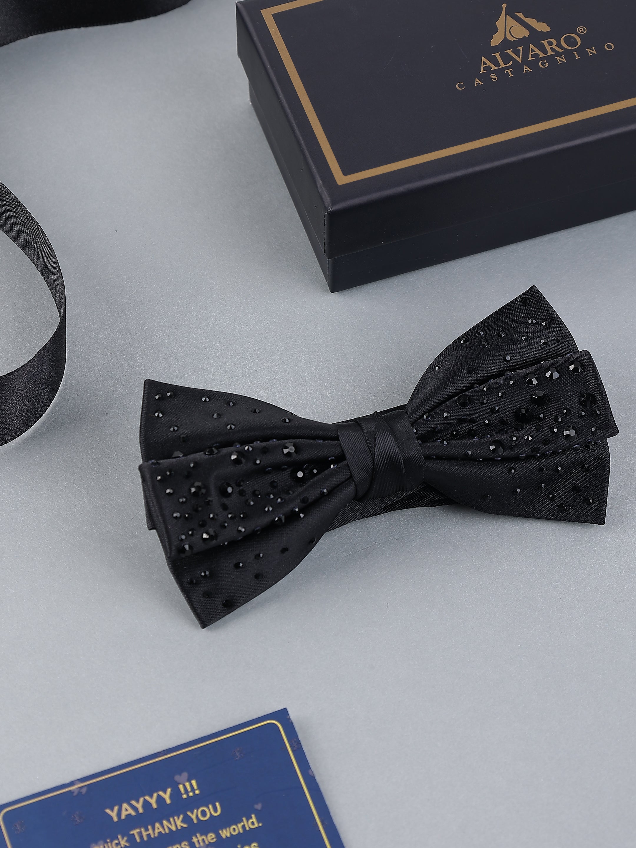 Black Onyx Gradient Bow Tie