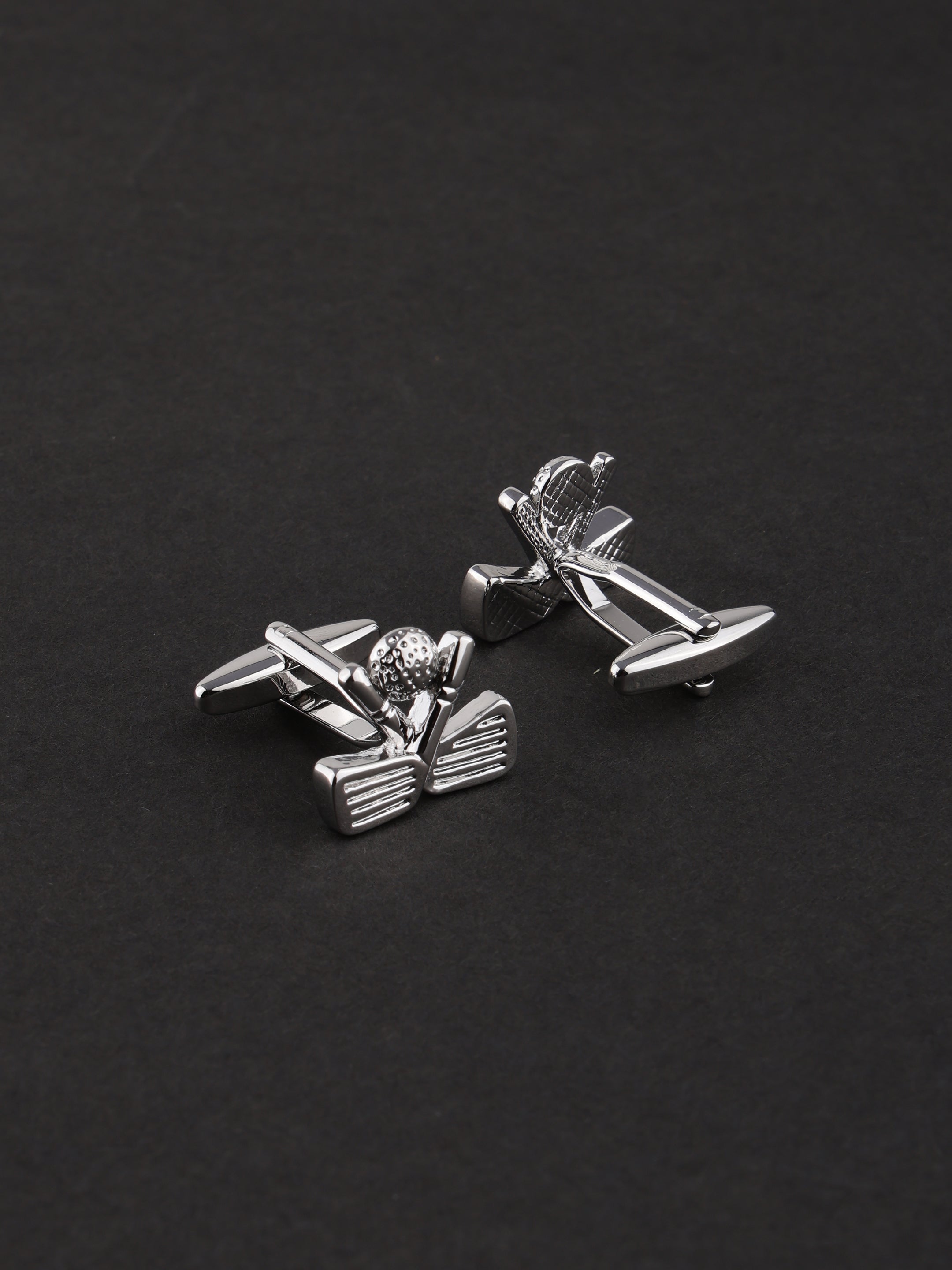 Silver Golf Club & Ball Cufflinks
