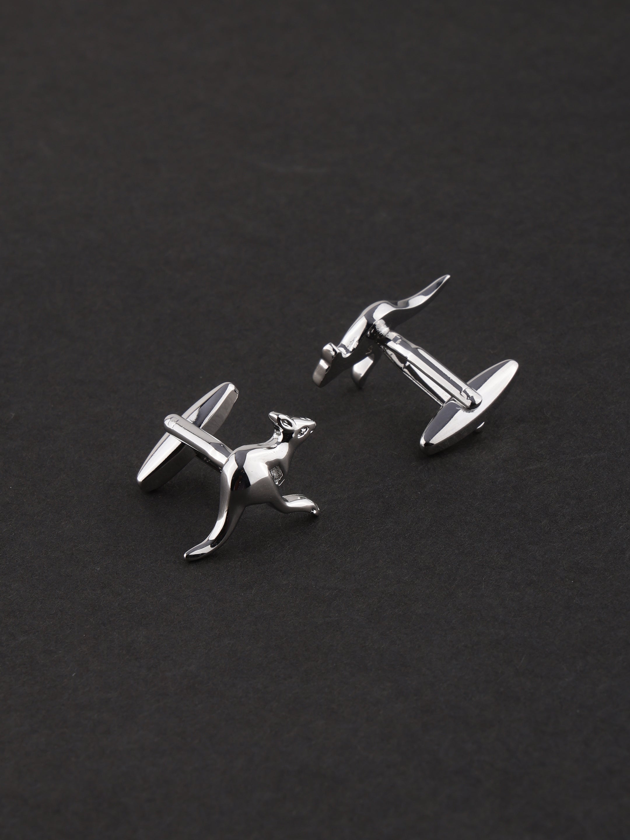 Kangaroo Silver Cufflinks
