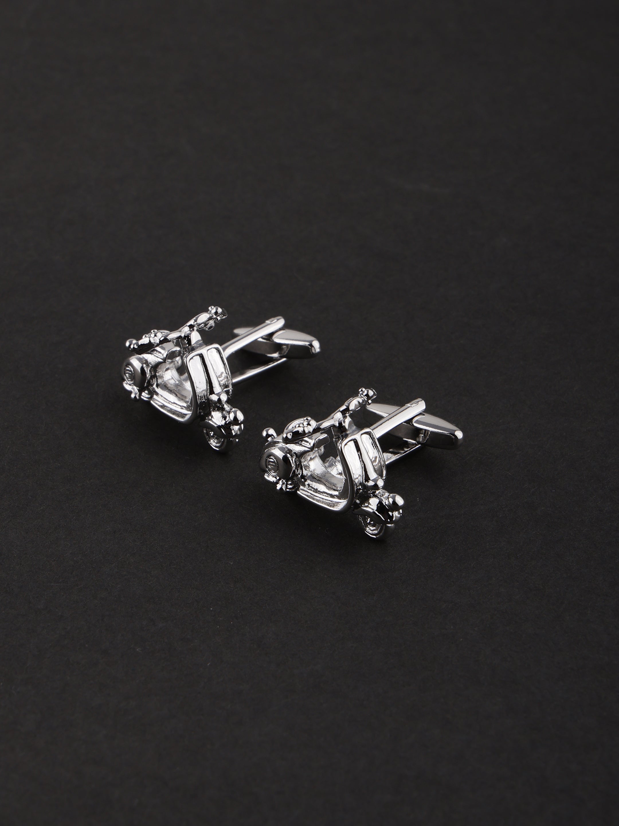 Scooter Silver Cufflinks