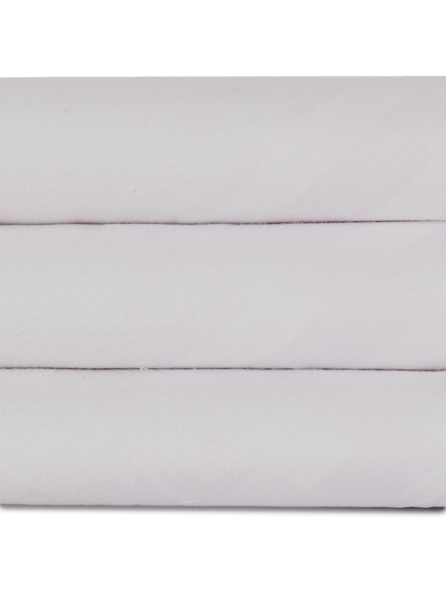 Alvaro Castagnino Men Pack Of 3 White Pure Cotton Handkerchief