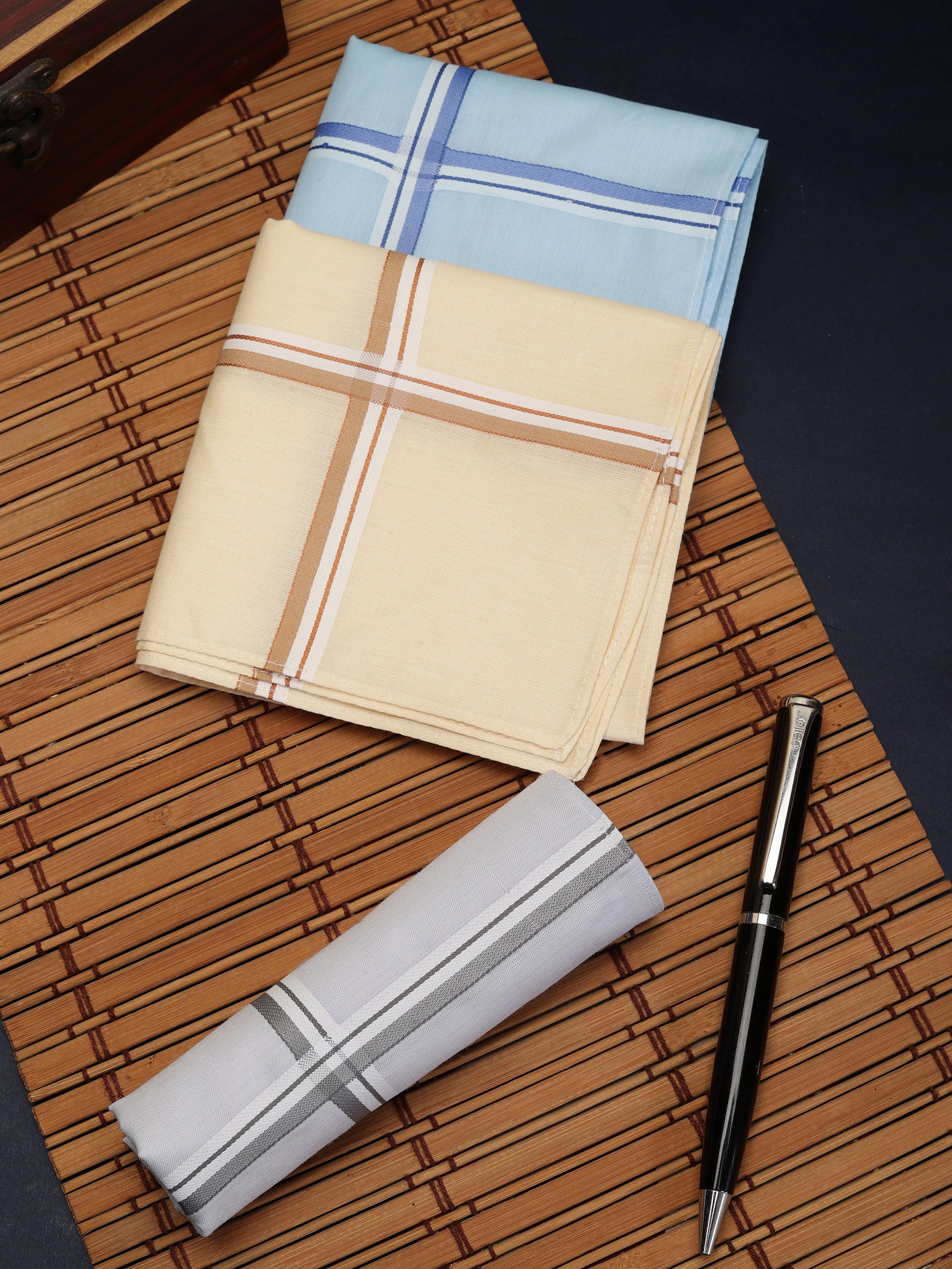 Check Pattern Cotton Handkerchiefs