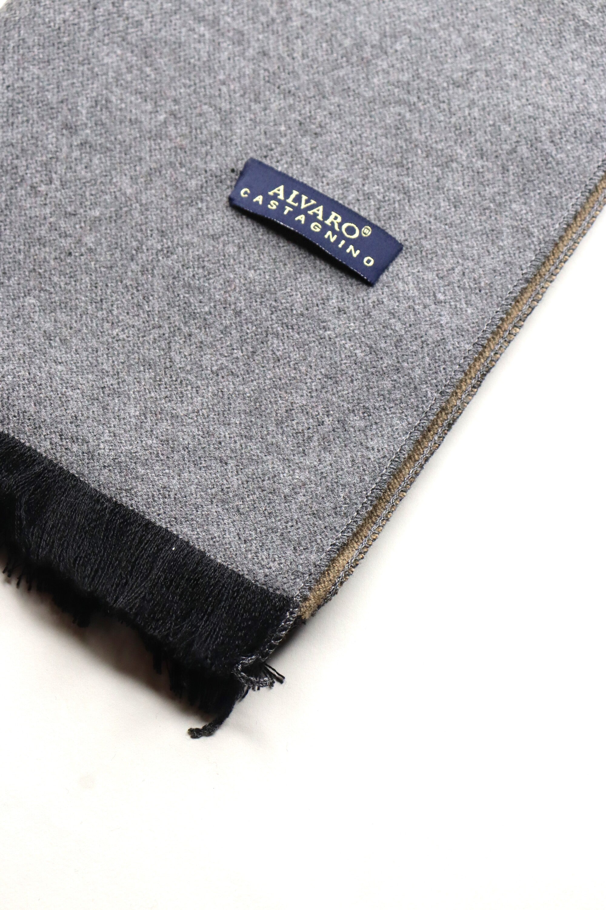 Grey Solid Winter Muffler