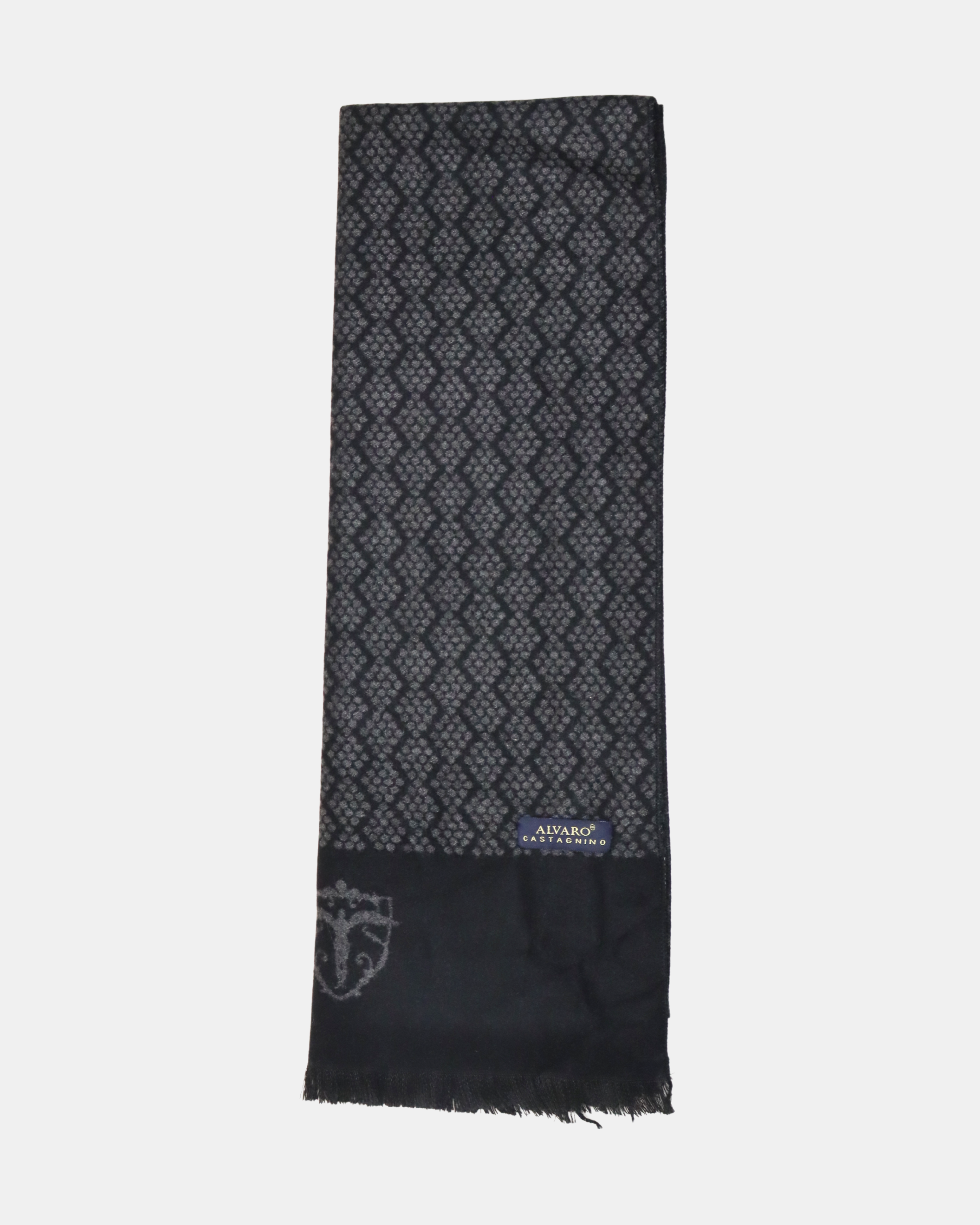 Black & Grey Geometric Pattern Muffler