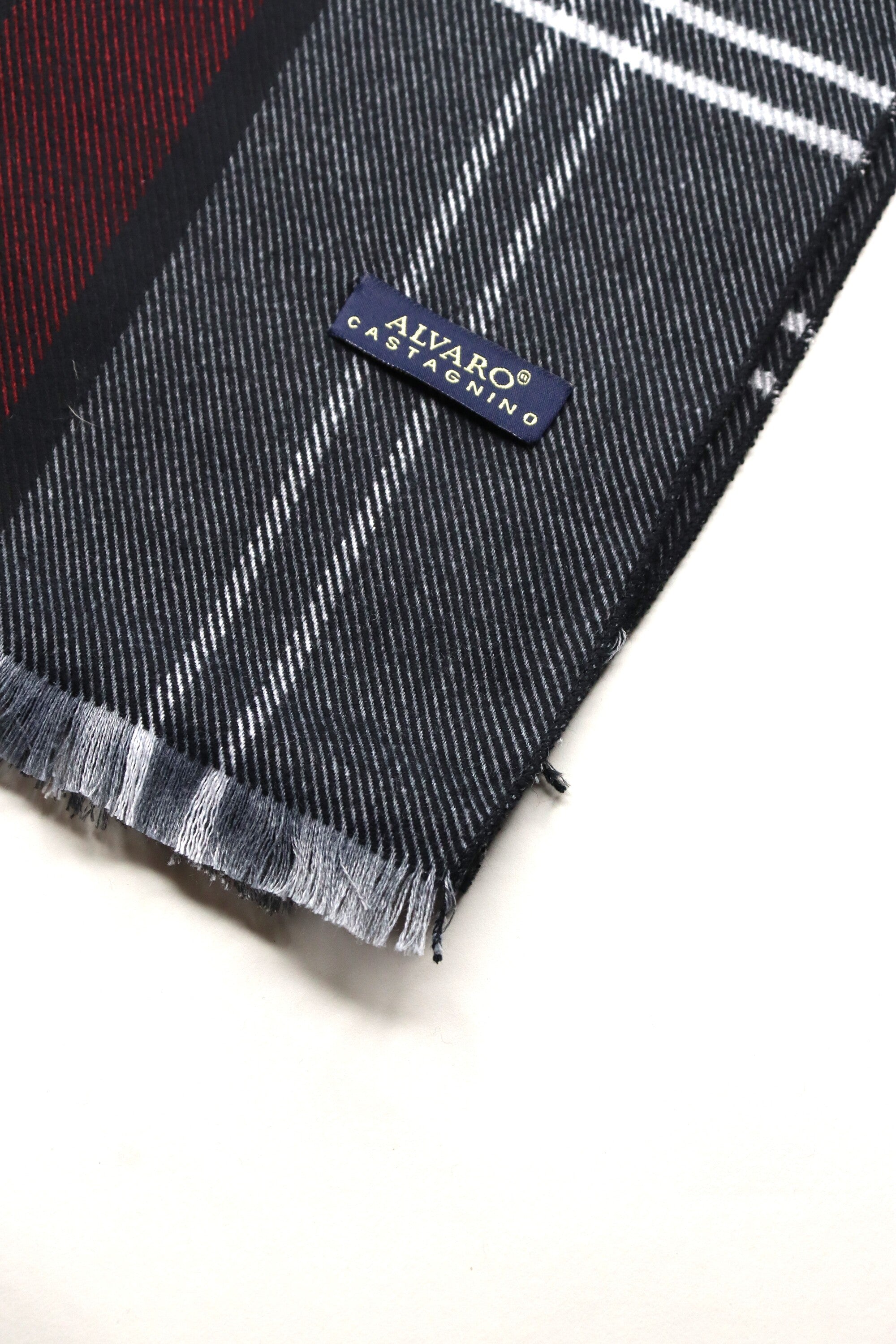 Maroon & Black Checked Muffler