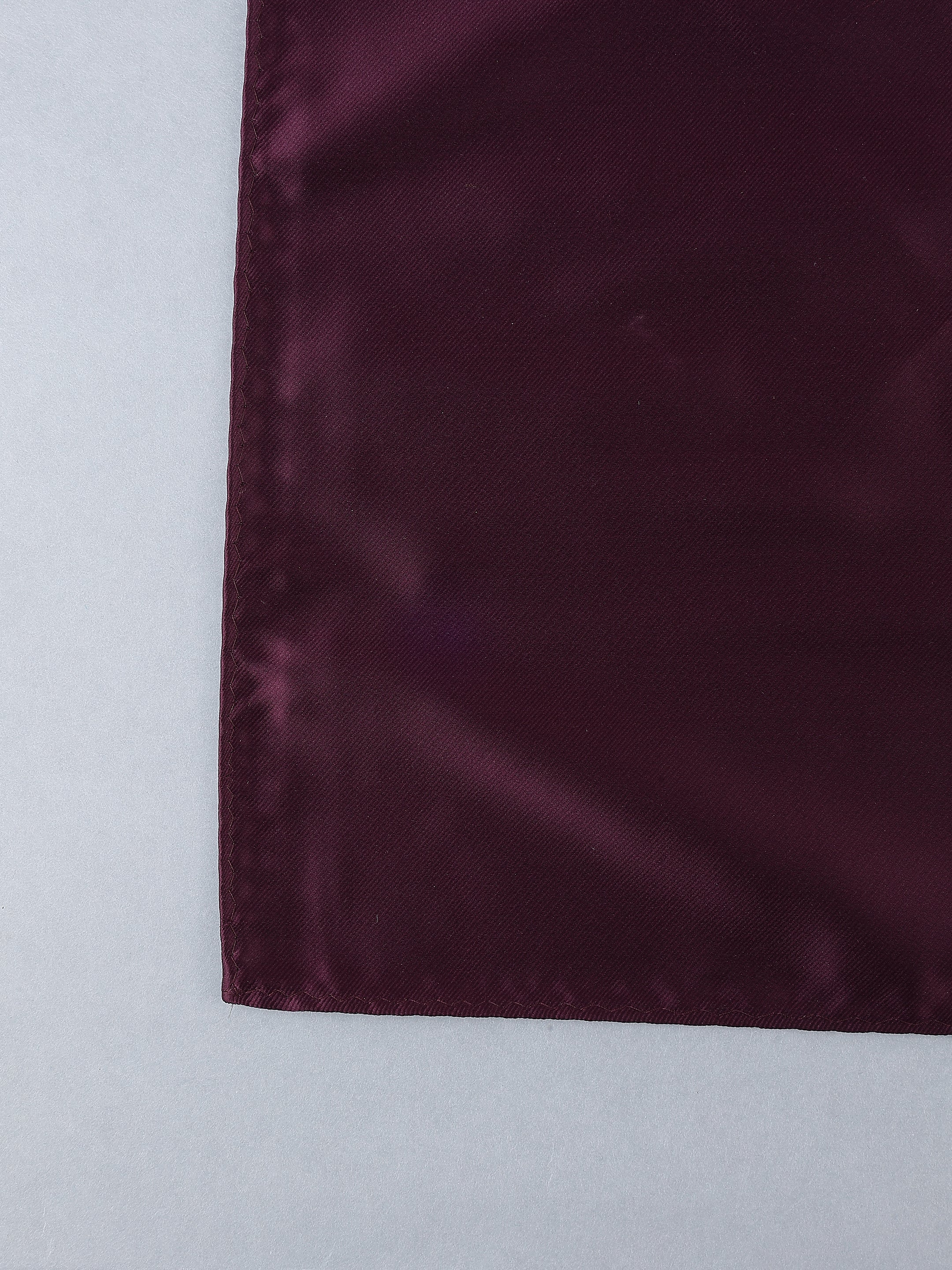 Wine Solid Pocket Square