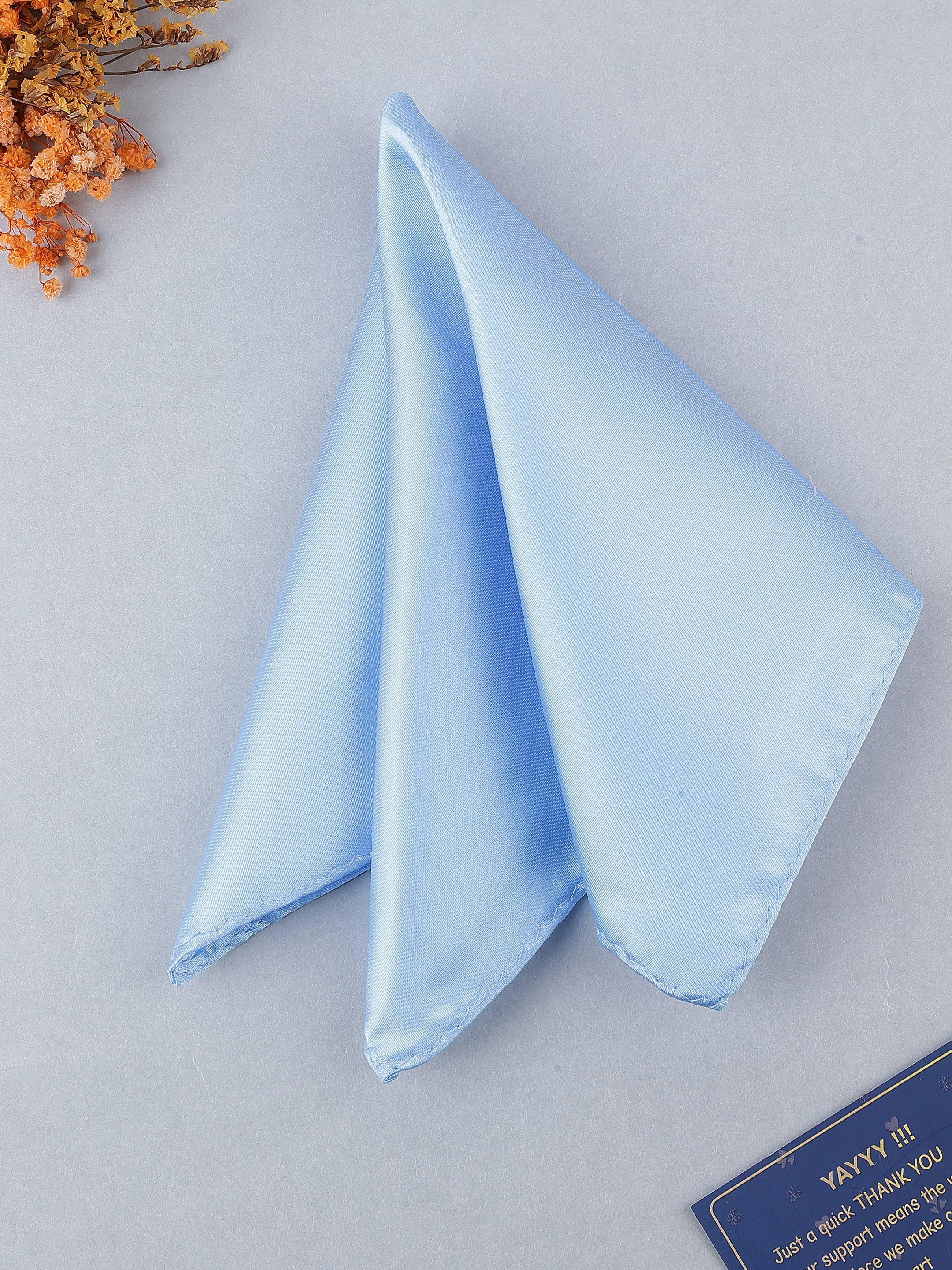 Sky Blue Solid Pocket Square