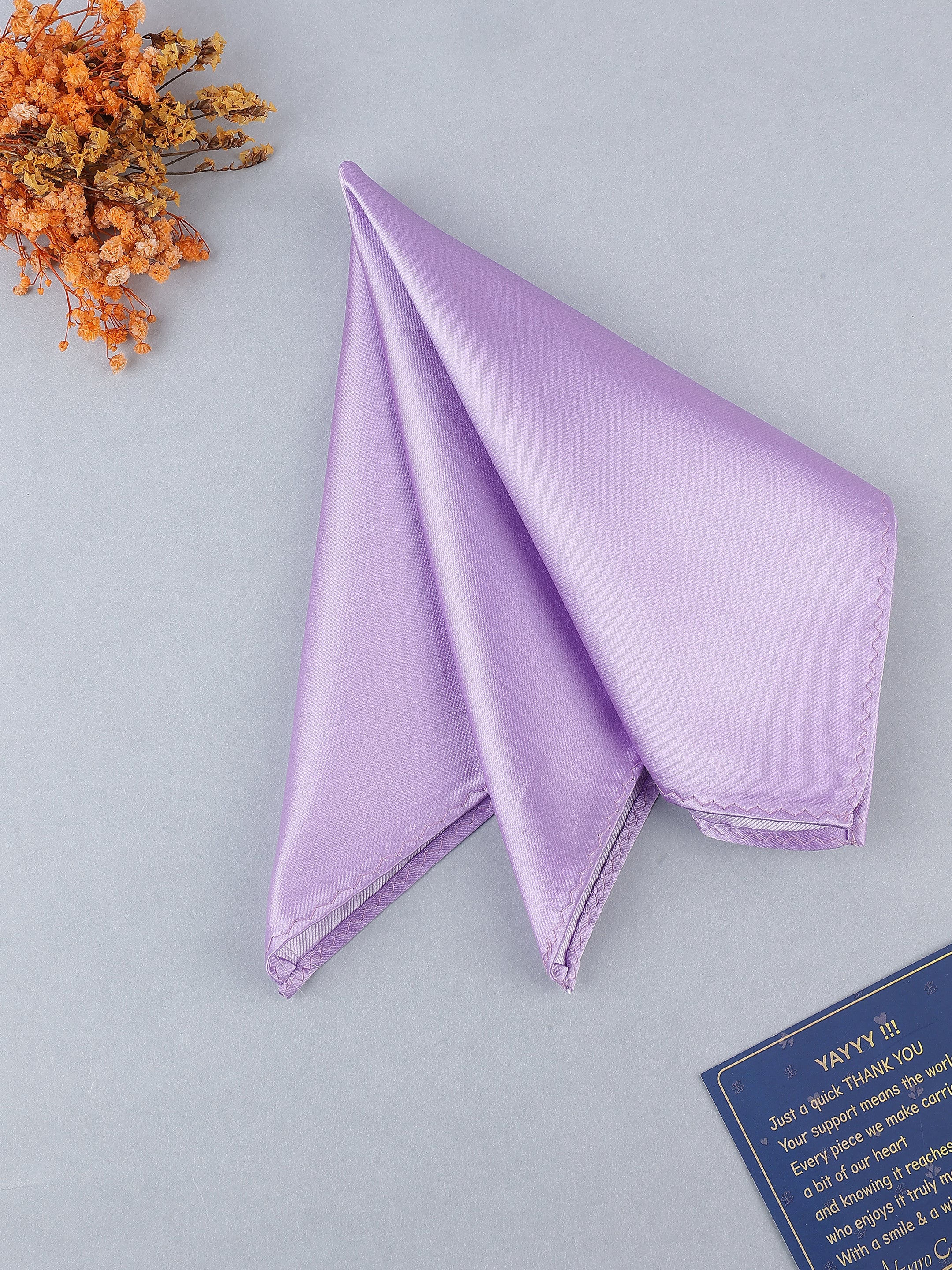 Light Purple Solid Pocket Square