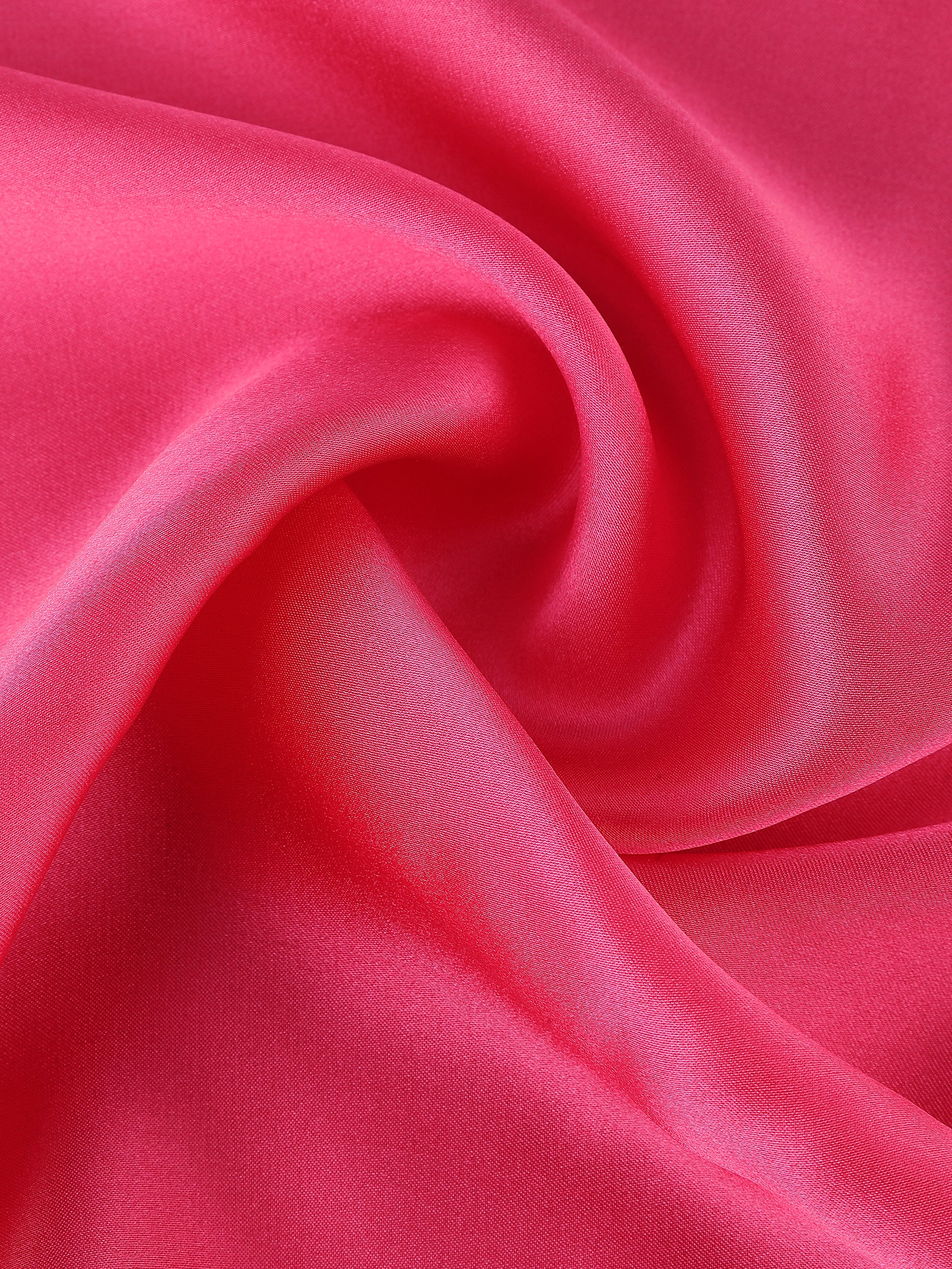 Pink Solid Silk Pocket Square