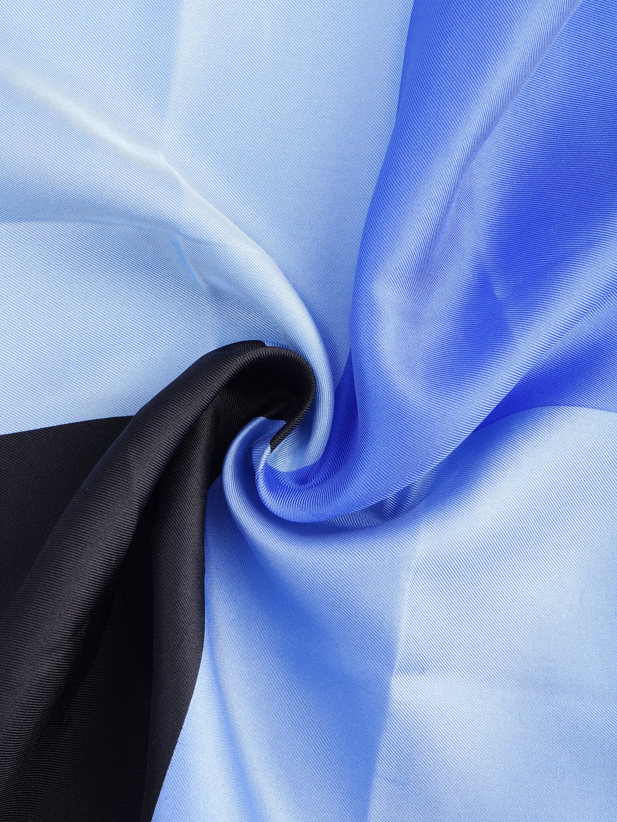 Tri-Tone Geometric Silk Pocket Square
