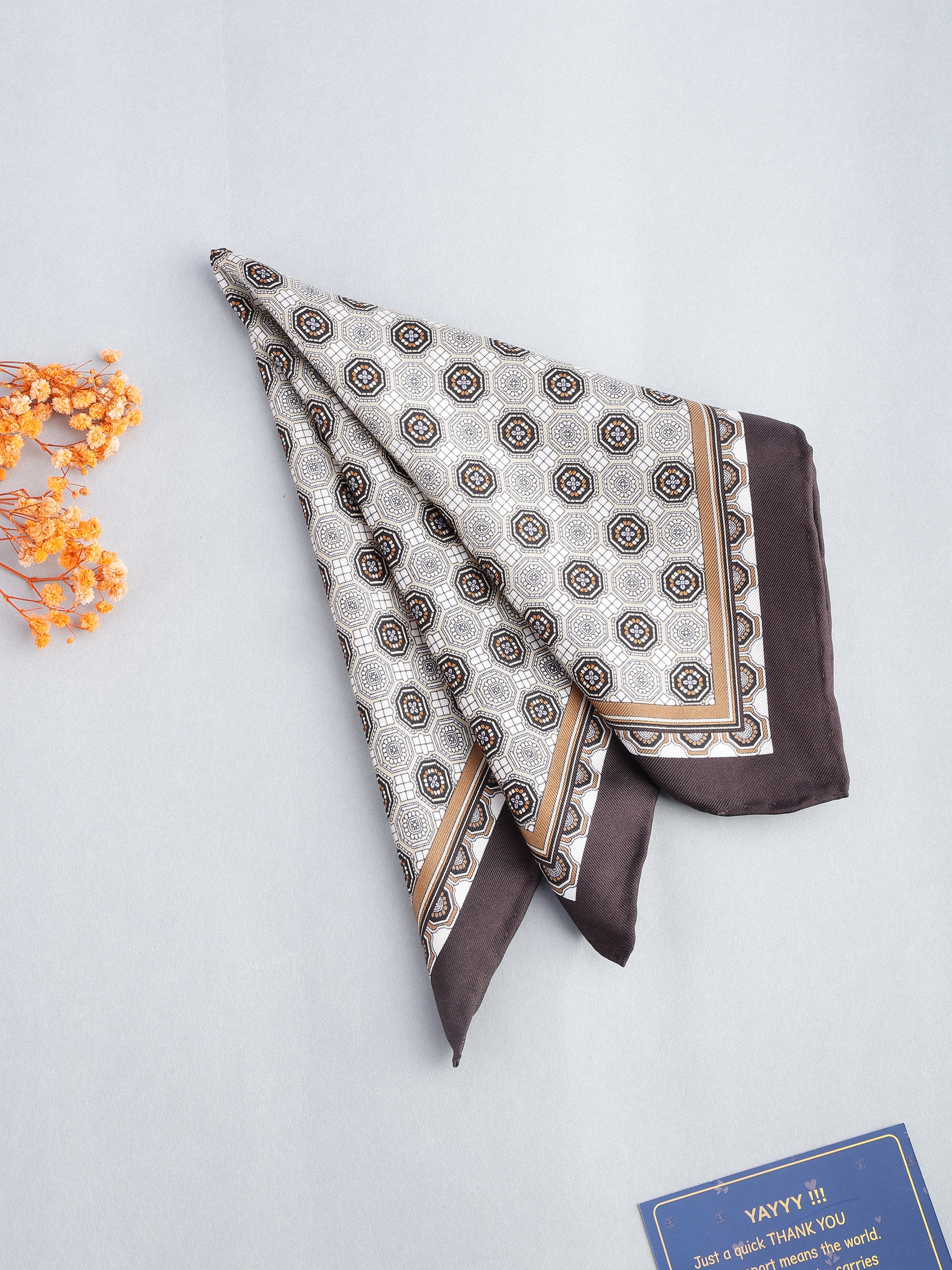 Medallion Mosaic Silk Pocket Square