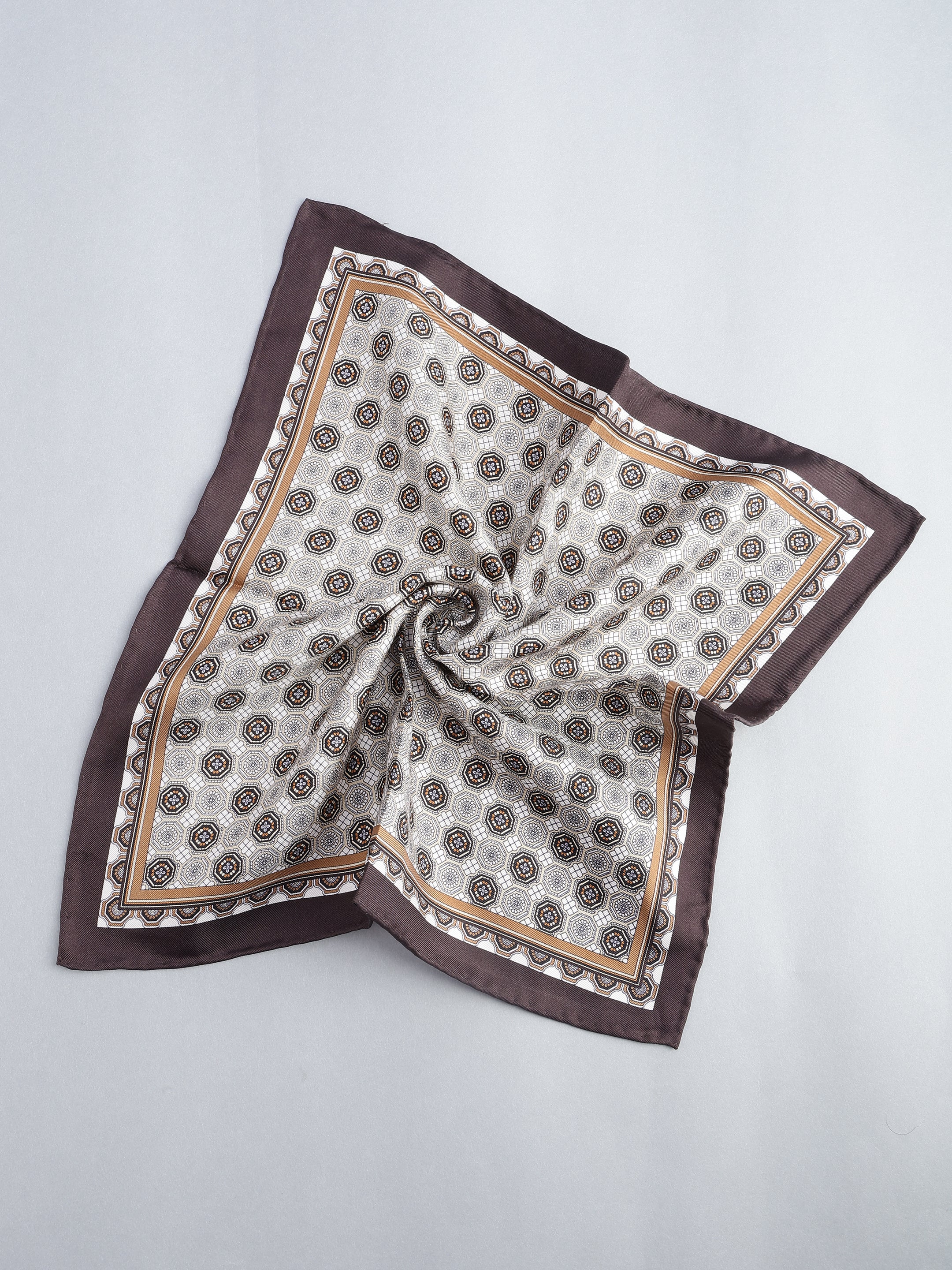 Medallion Mosaic Silk Pocket Square