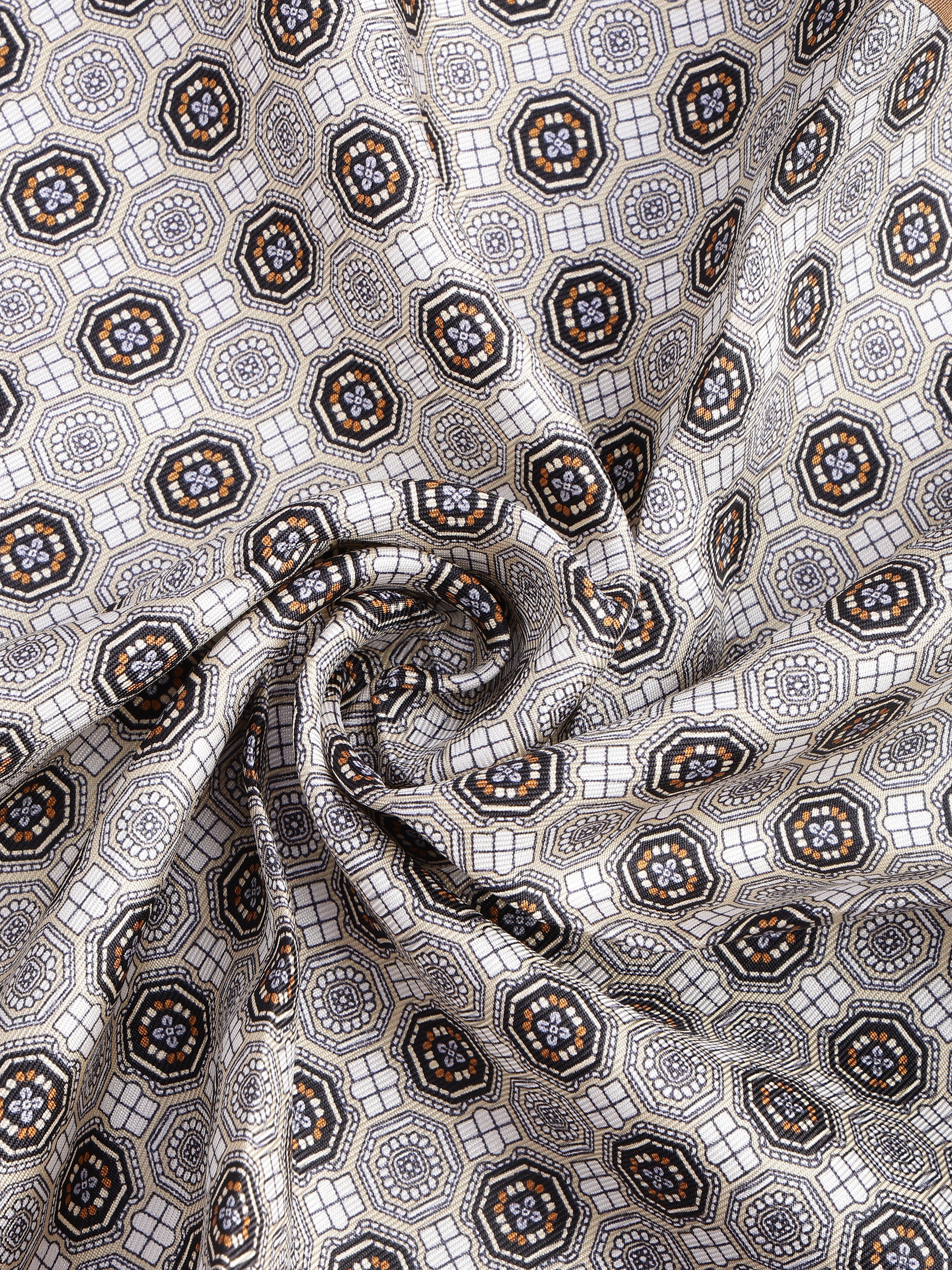 Medallion Mosaic Silk Pocket Square