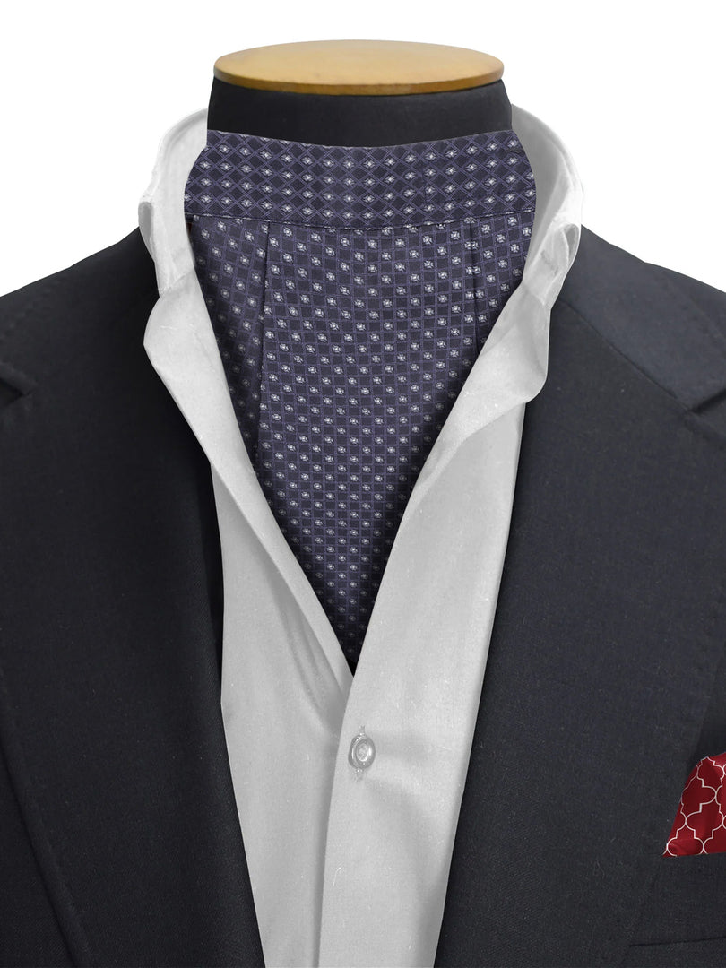 Blue & White Dotted Pattern Cravat