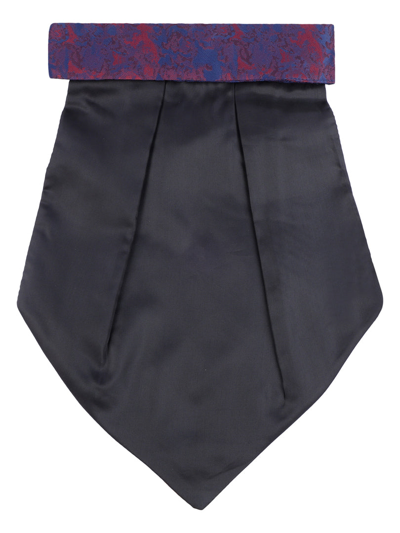 Maroon & Blue Paisley Patterned Cravat