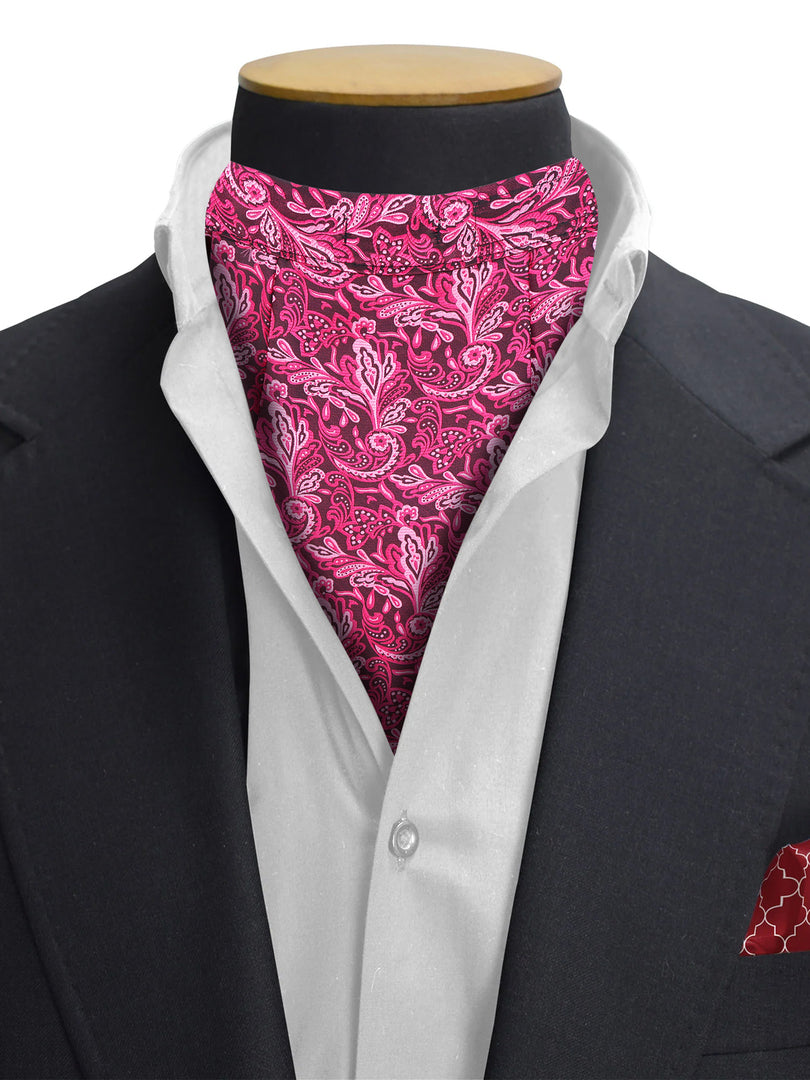Pink & White Floral Cravat
