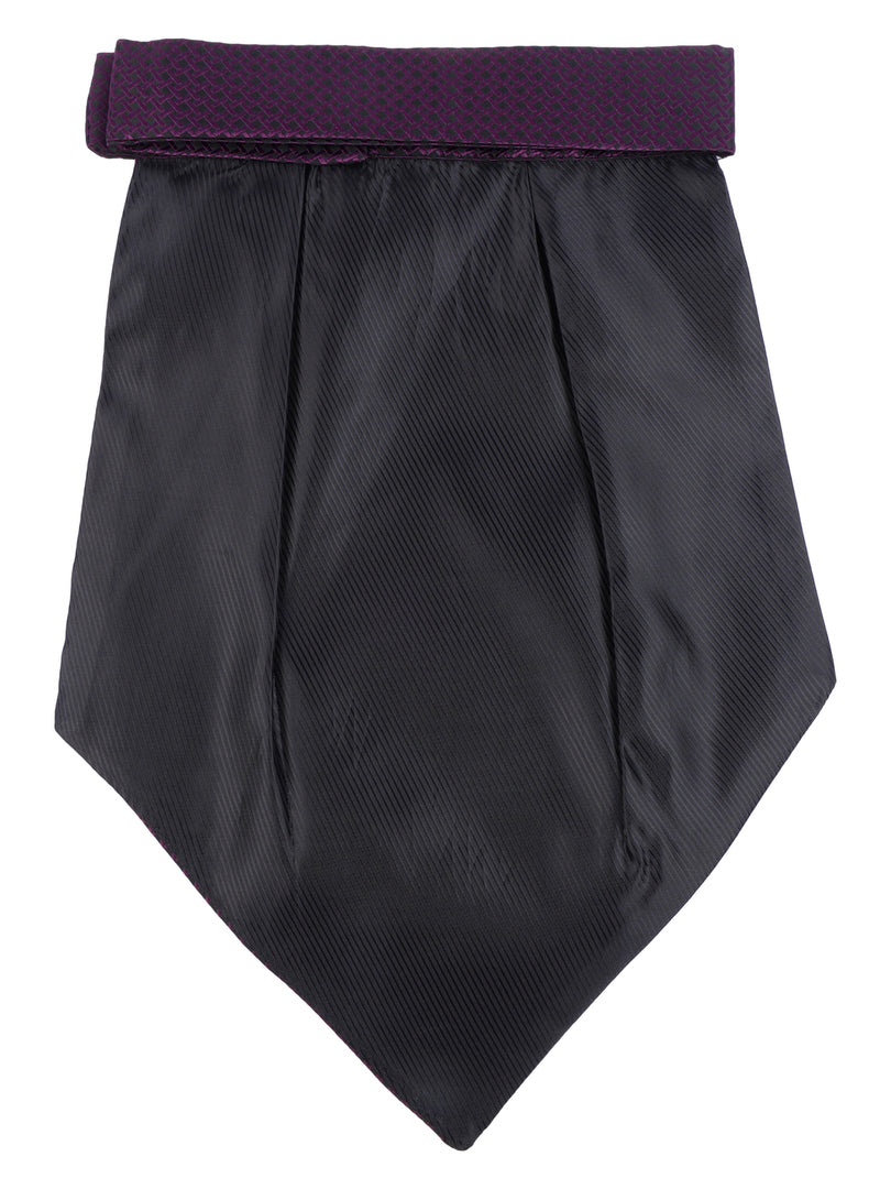 Purple Grid Texture Cravat