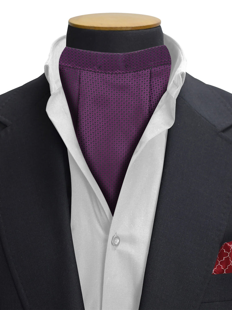 Purple Grid Texture Cravat