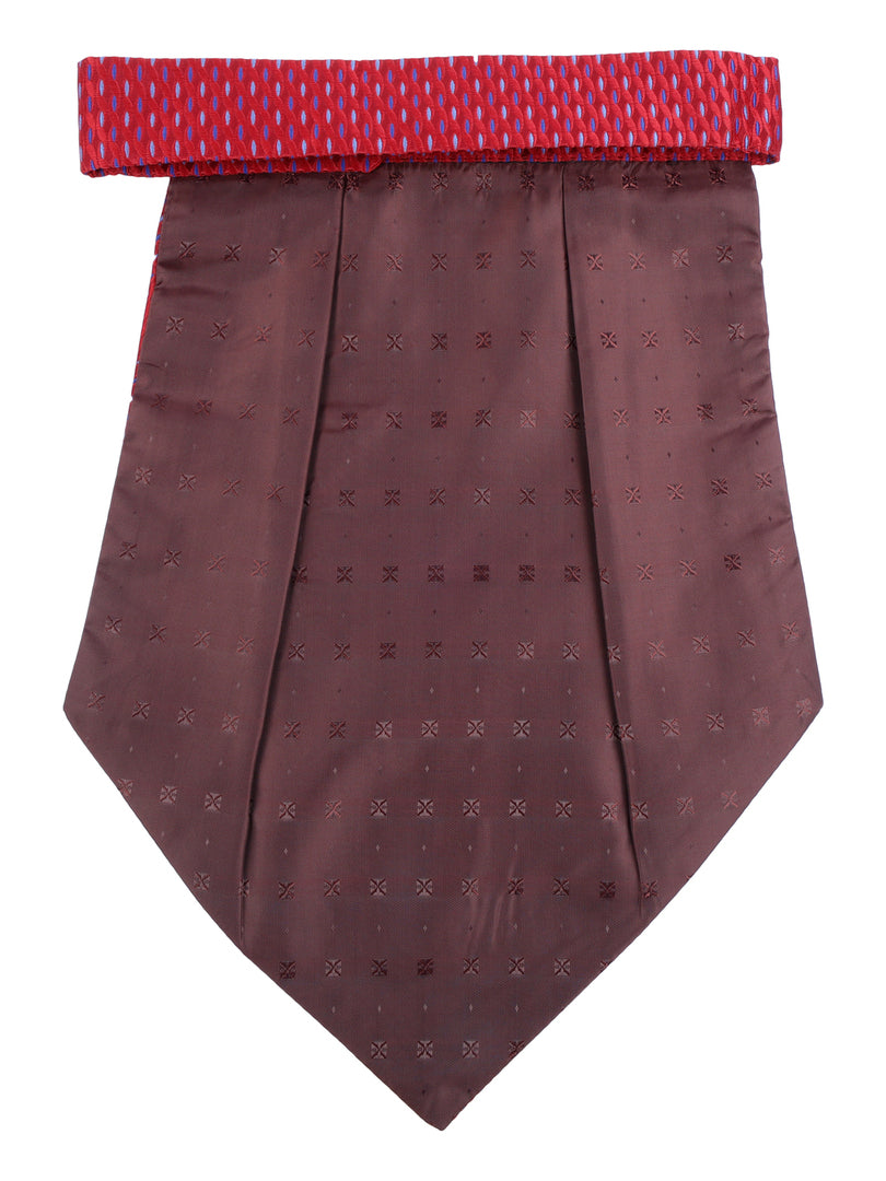 Maroon Dotted Patterned Cravat
