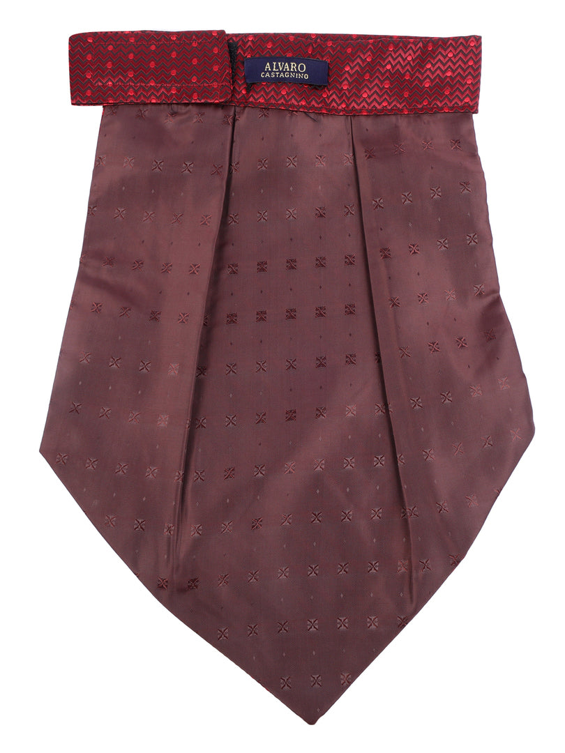 Maroon Zigzag Pattern Cravat