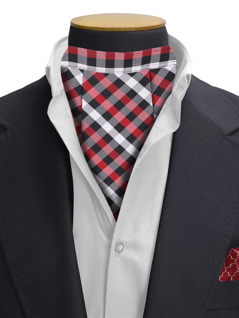 Red Black Checkered Cravat