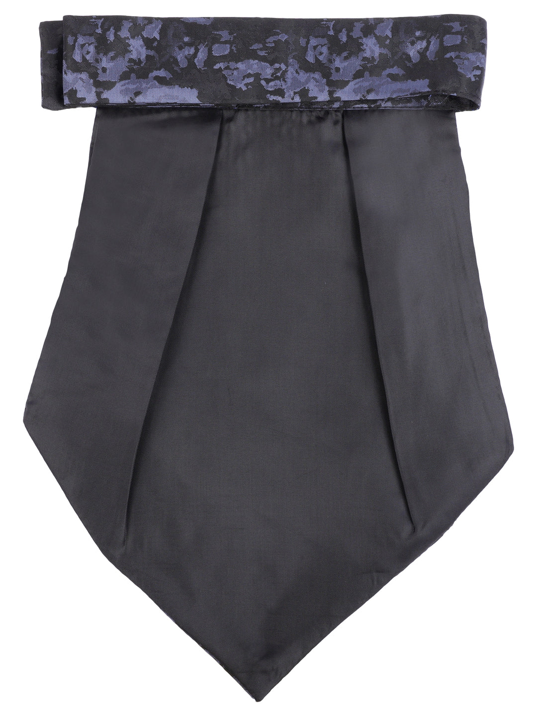 Black & Blue Marbled Cravat & Pocket Square Set
