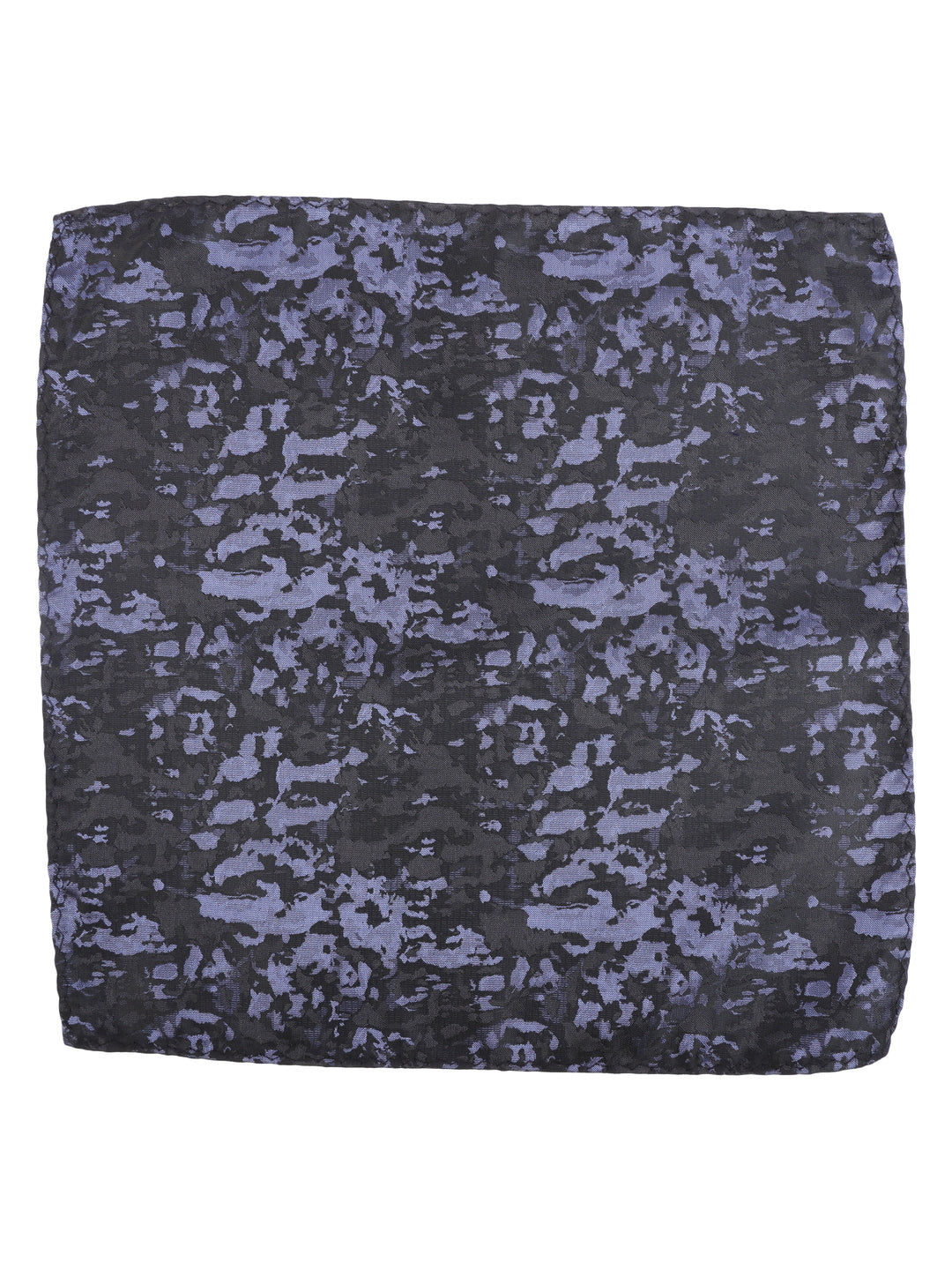 Black & Blue Marbled Cravat & Pocket Square Set