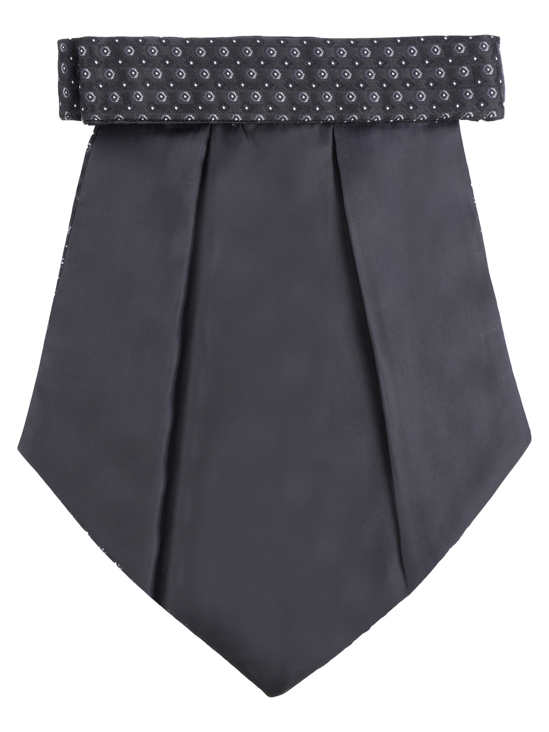 Black & White Floral Pattern Cravat