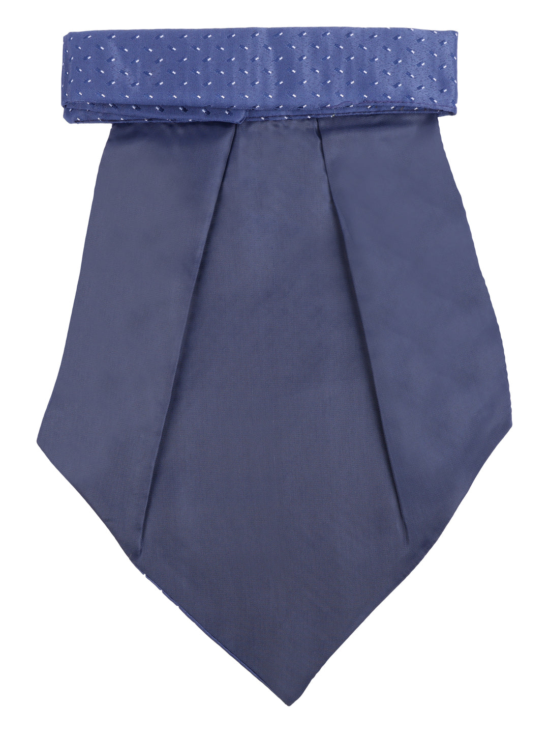 Navy Blue Dotted Cravat & Pocket Square Set