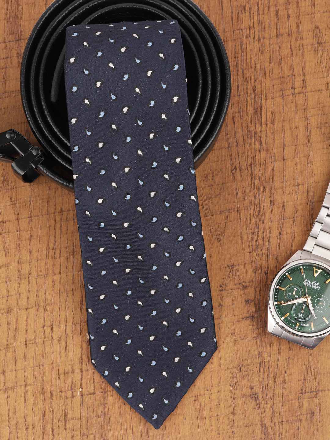 Navy Blue Paisley Necktie