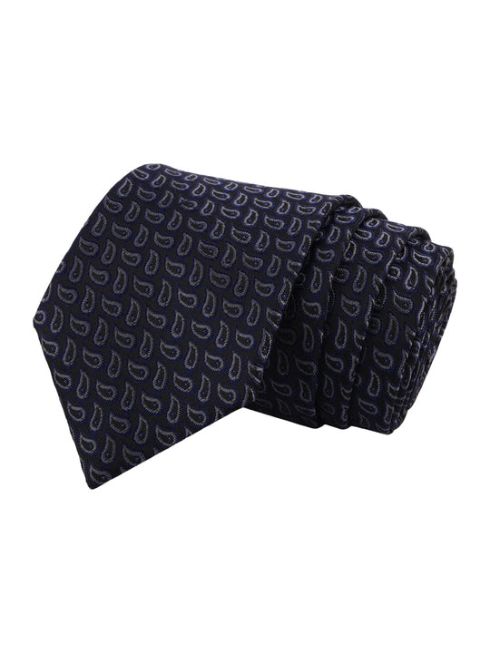Navy Blue Paisley Necktie