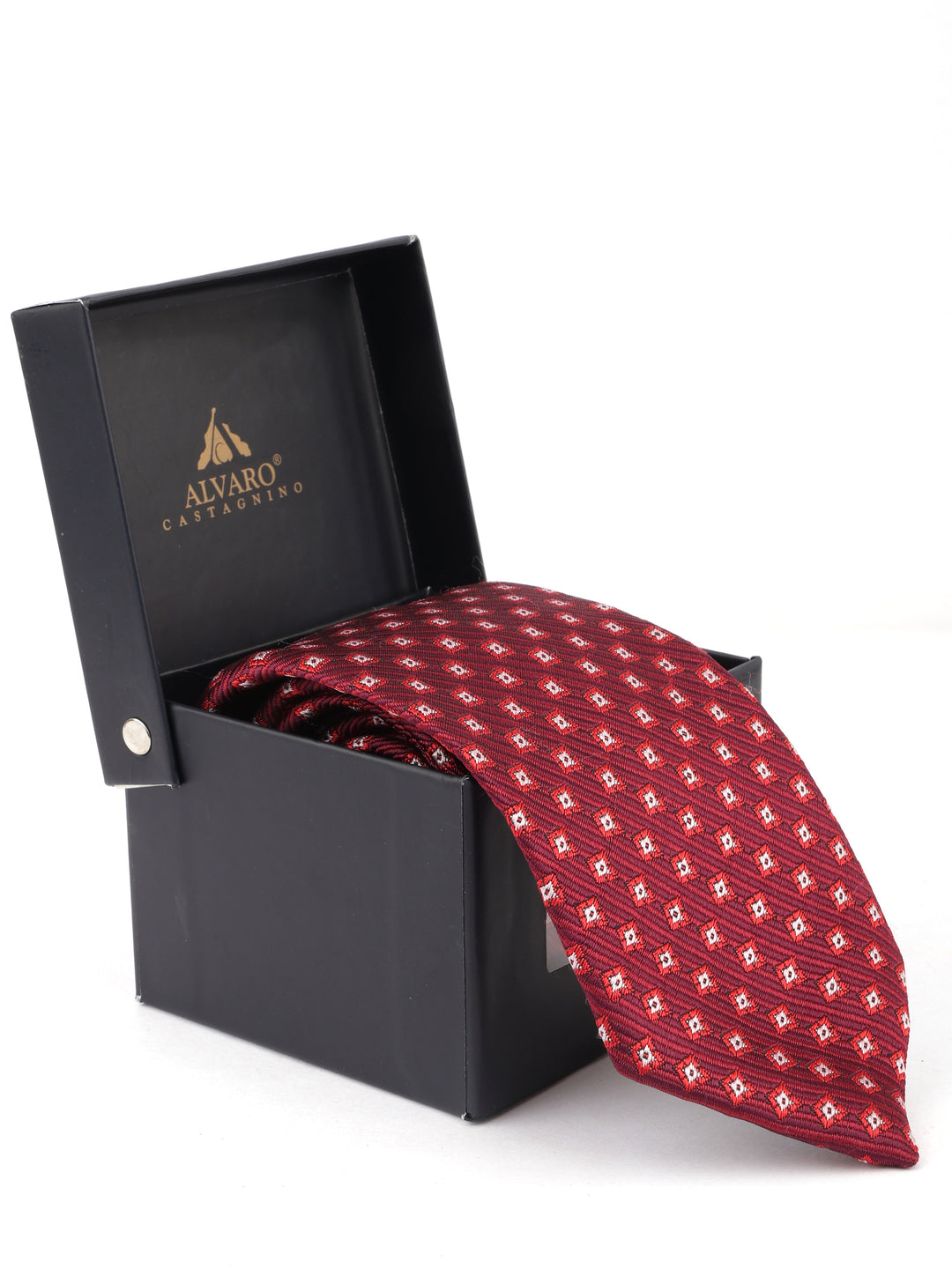Alvaro Castagnino Maroon Coloured Necktie for Men