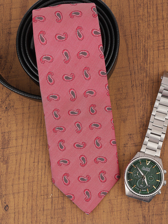 Alvaro Castagnino Rust Coloured Necktie for Men