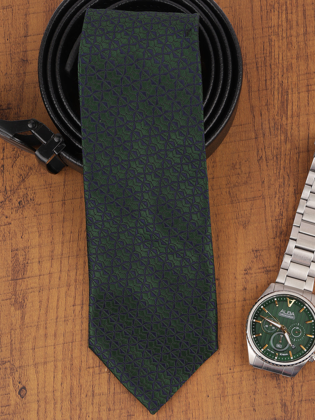 Alvaro Castagnino Green Coloured Necktie for Men