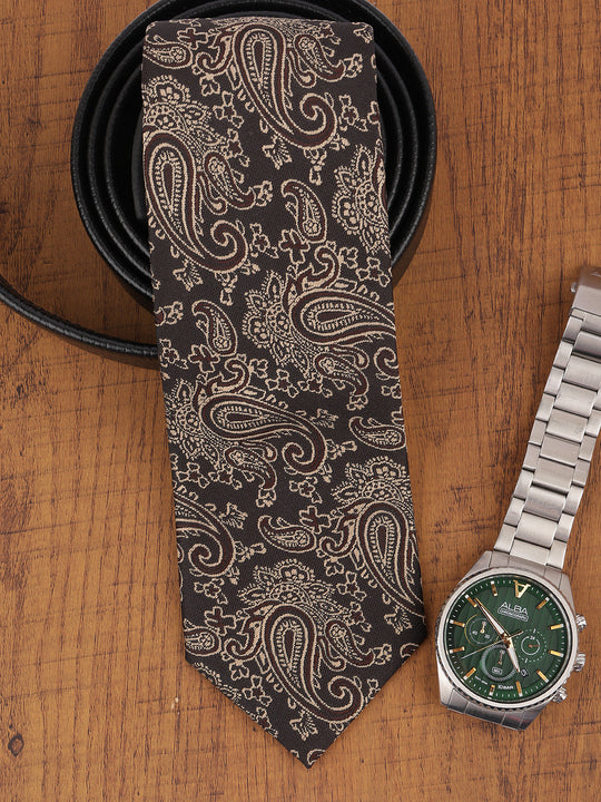 Alvaro Castagnino Brown Coloured Necktie for Men