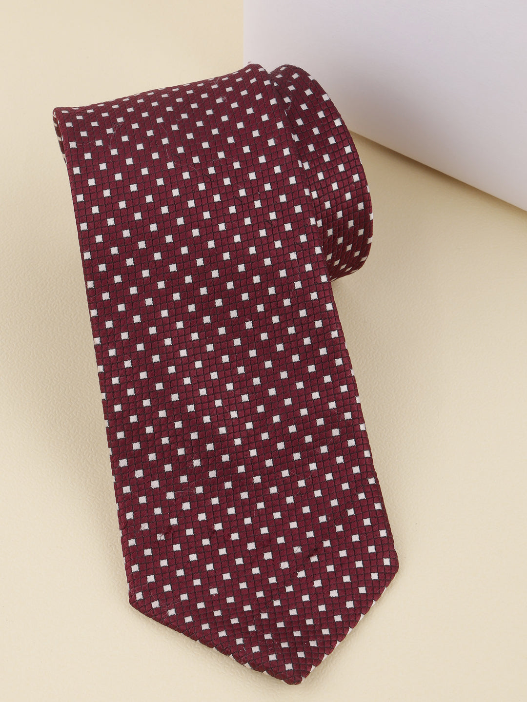 Alvaro Castagnino Maroon Coloured Necktie for Men