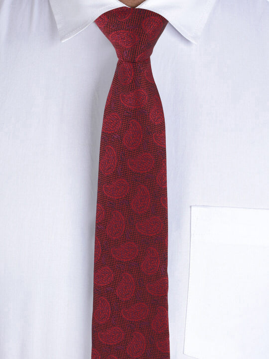 Alvaro Castagnino Maroon Coloured Necktie for Men