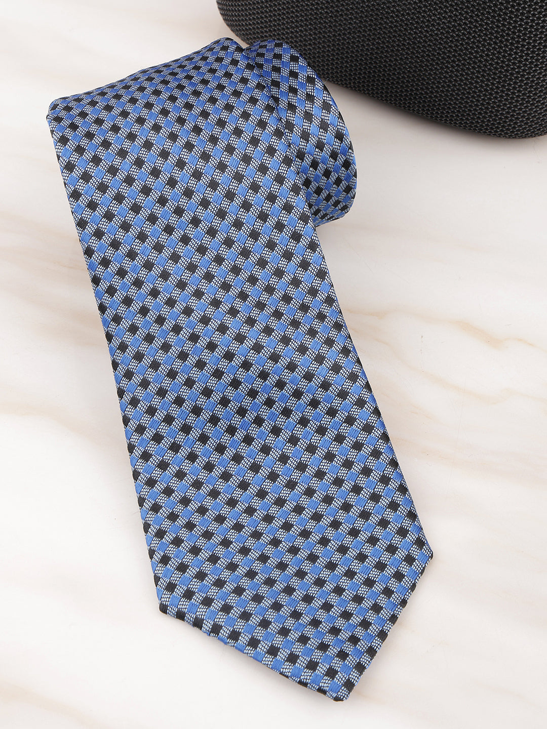 Alvaro Castagnino Black & Grey & Blue Coloured Necktie for Men