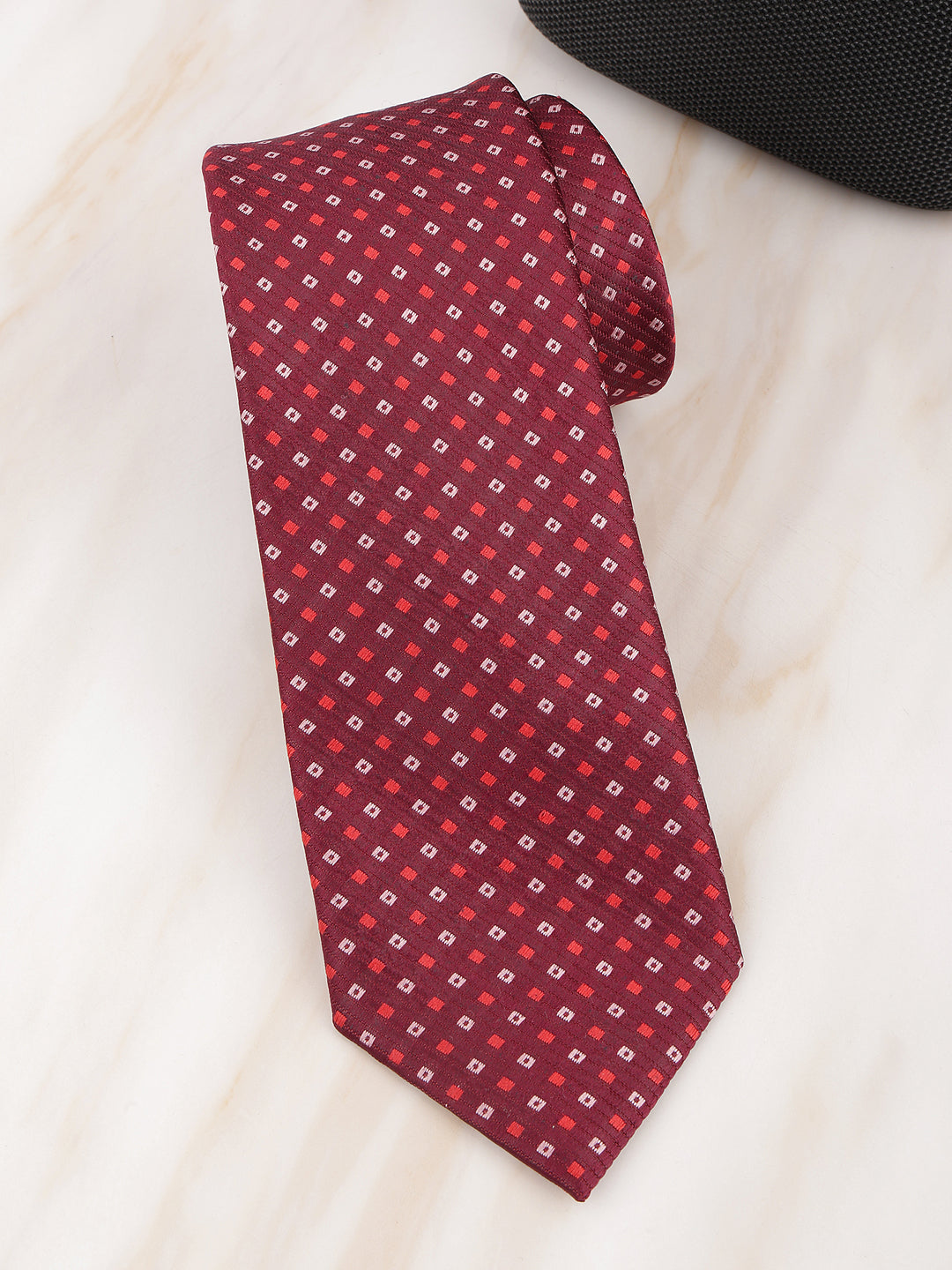 Alvaro Castagnino Maroon Coloured Necktie for Men