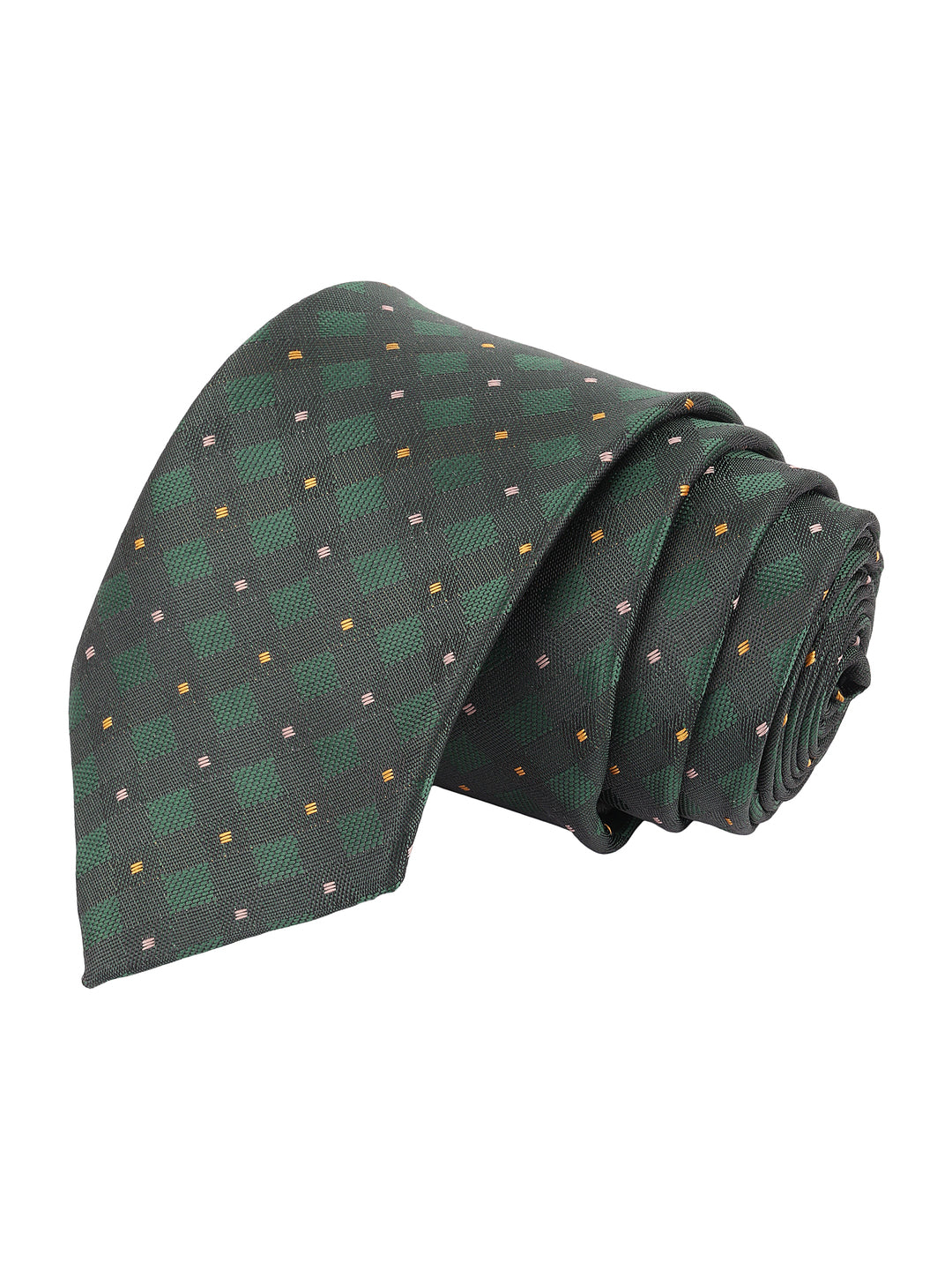 Geometric Dark Green Necktie