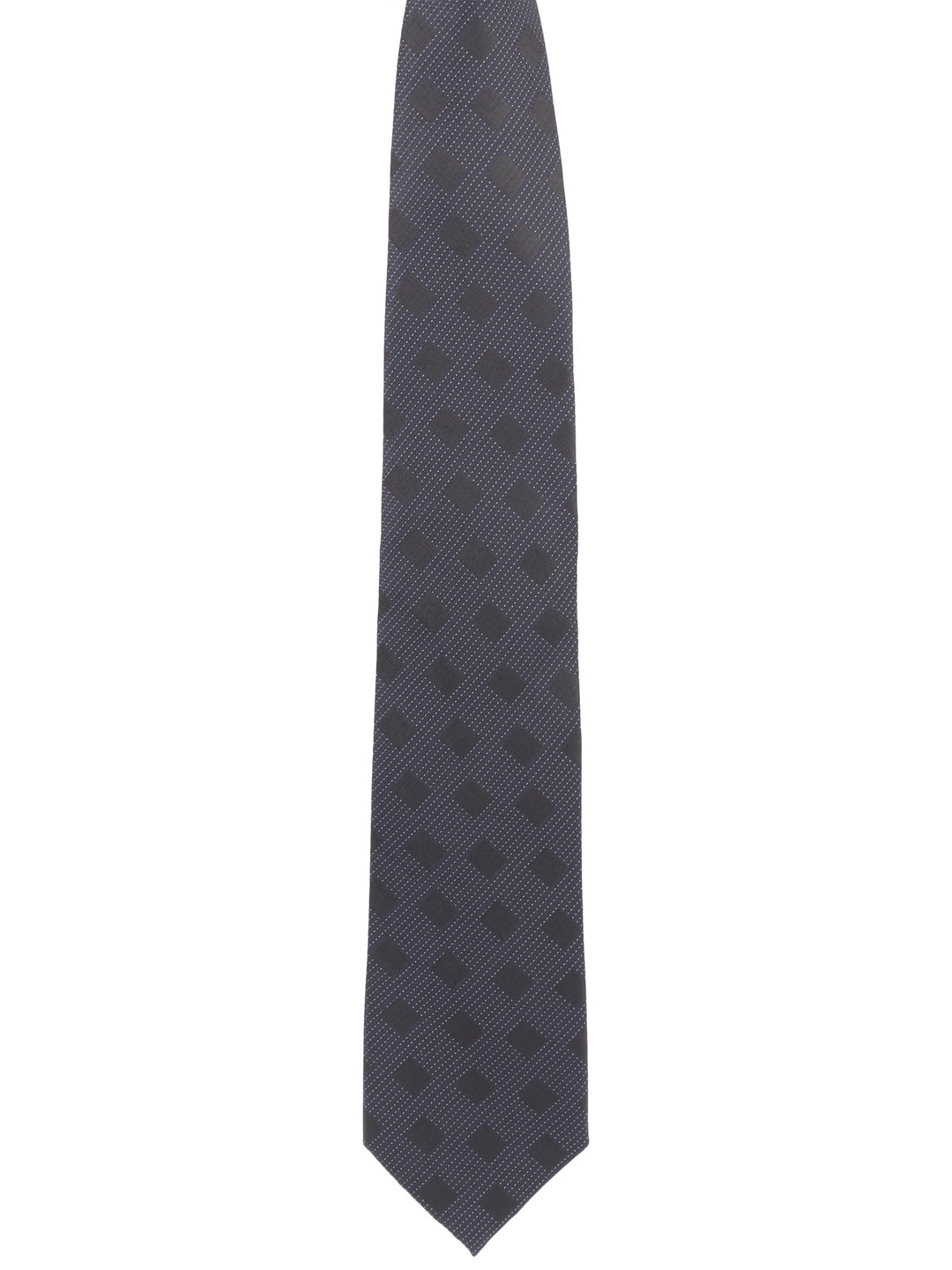 Geometric Navy Blue Necktie