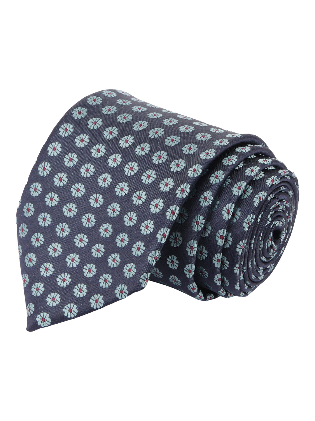 Floral Navy Blue Necktie