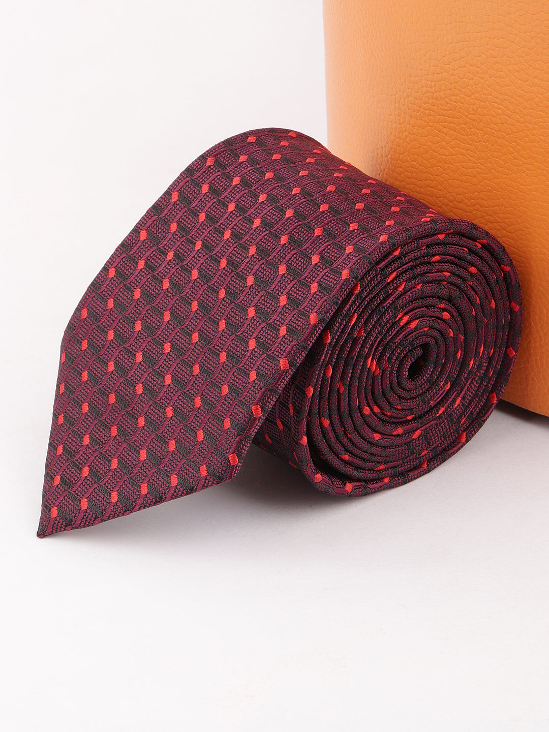 Alvaro Castagnino Maroon Coloured Necktie for Men