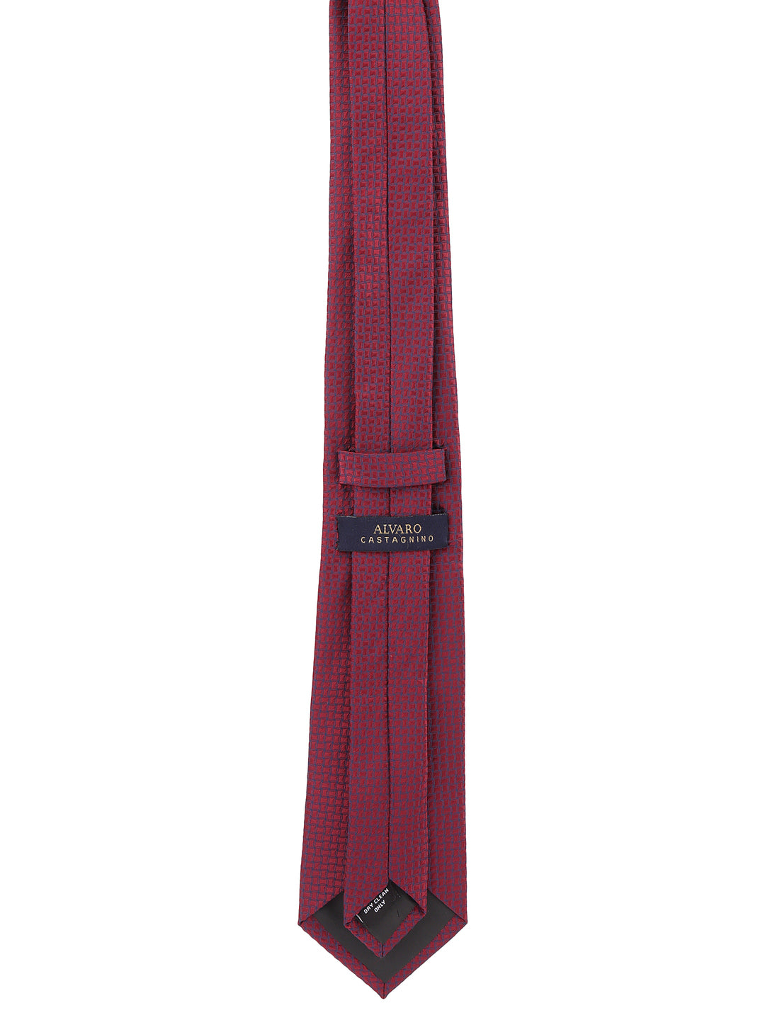 Geometric Maroon Necktie