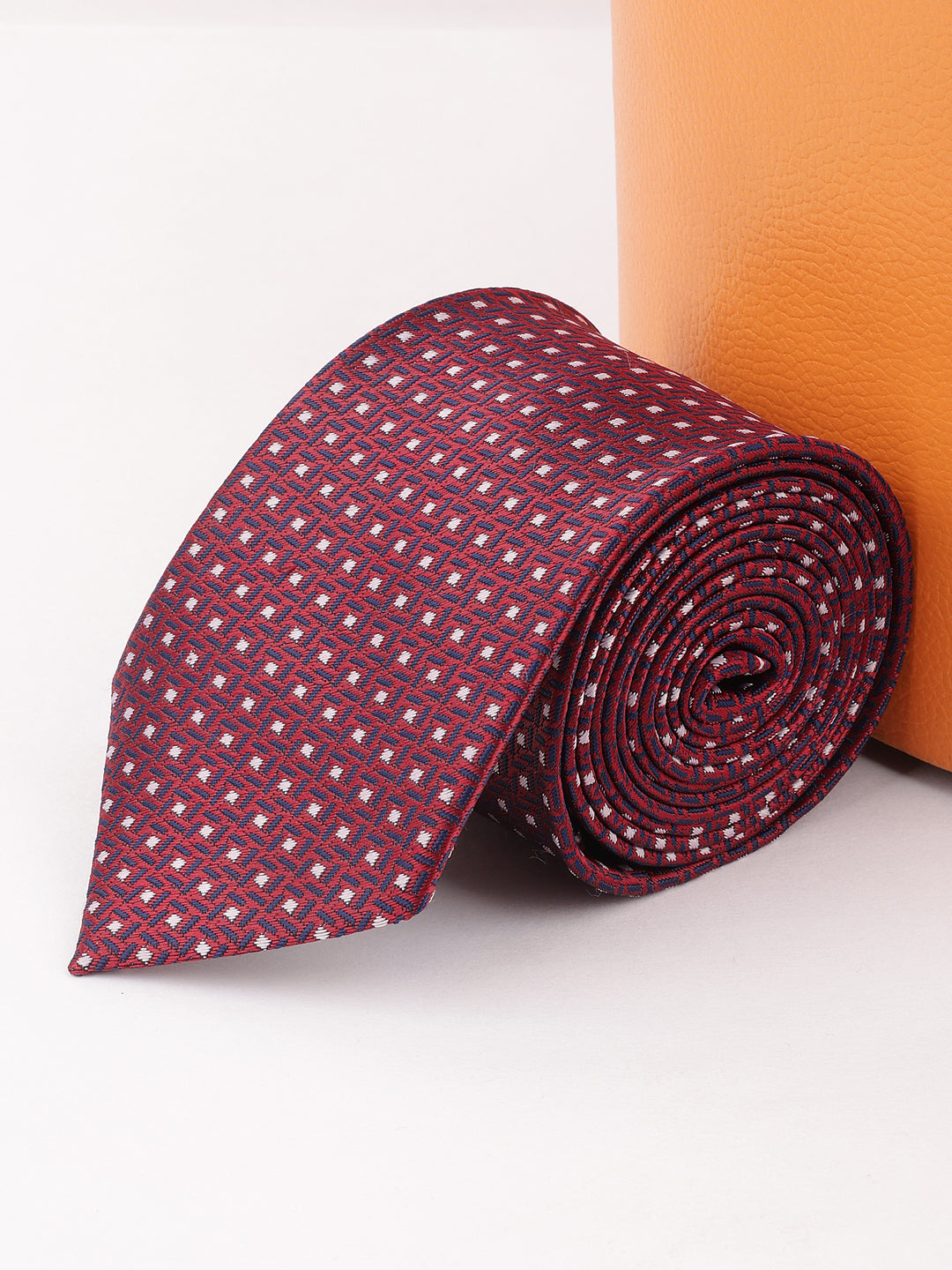Alvaro Castagnino Maroon Coloured Necktie for Men