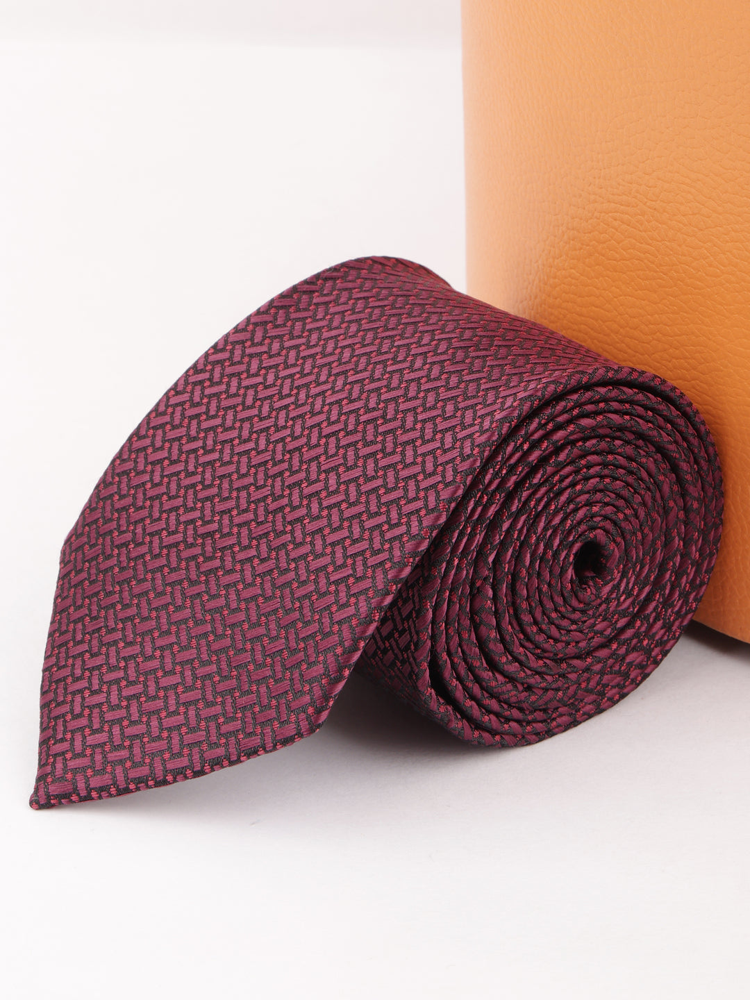 Alvaro Castagnino Maroon Coloured Necktie for Men