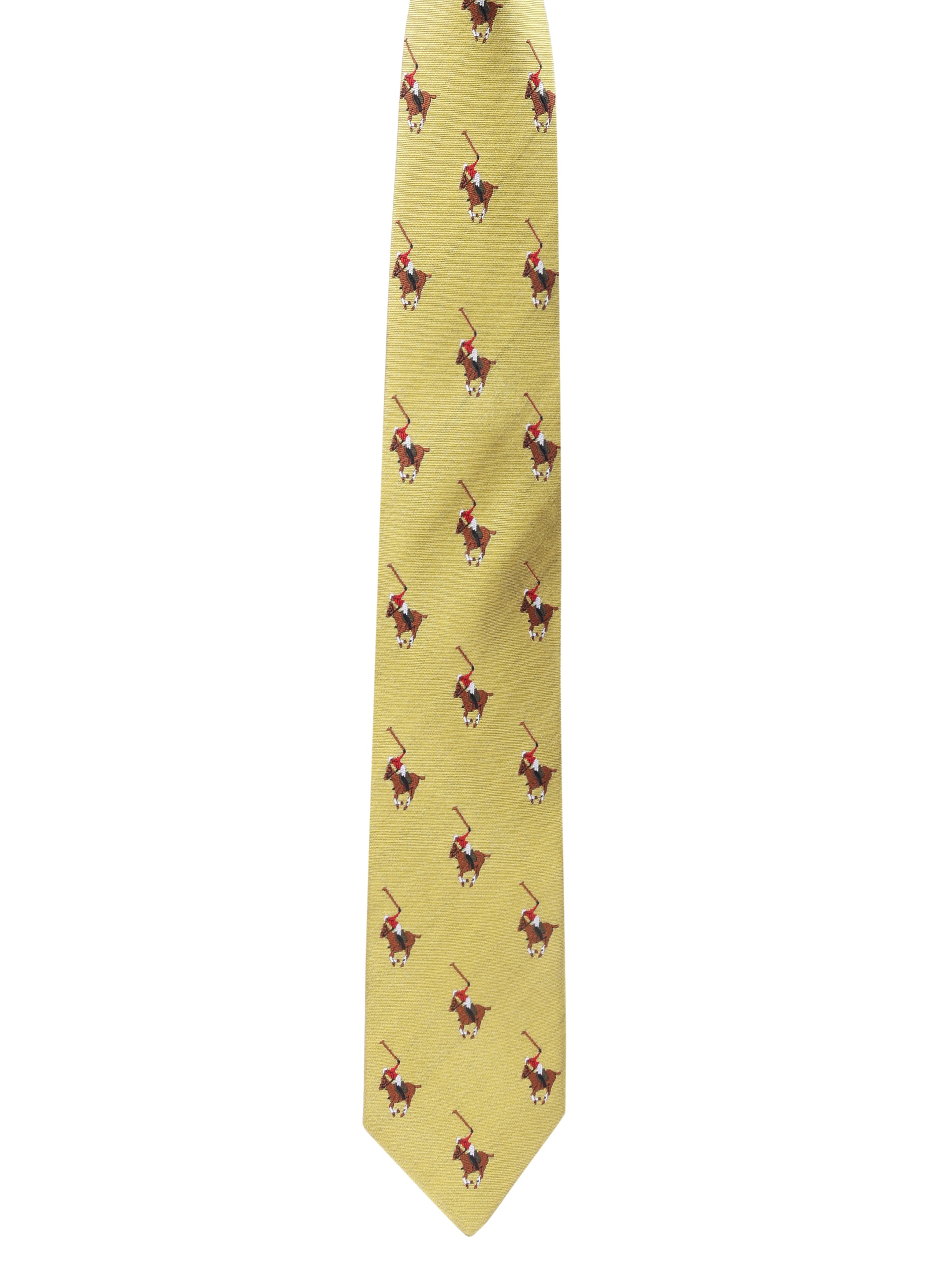 Yellow Classic Silk Polo Necktie