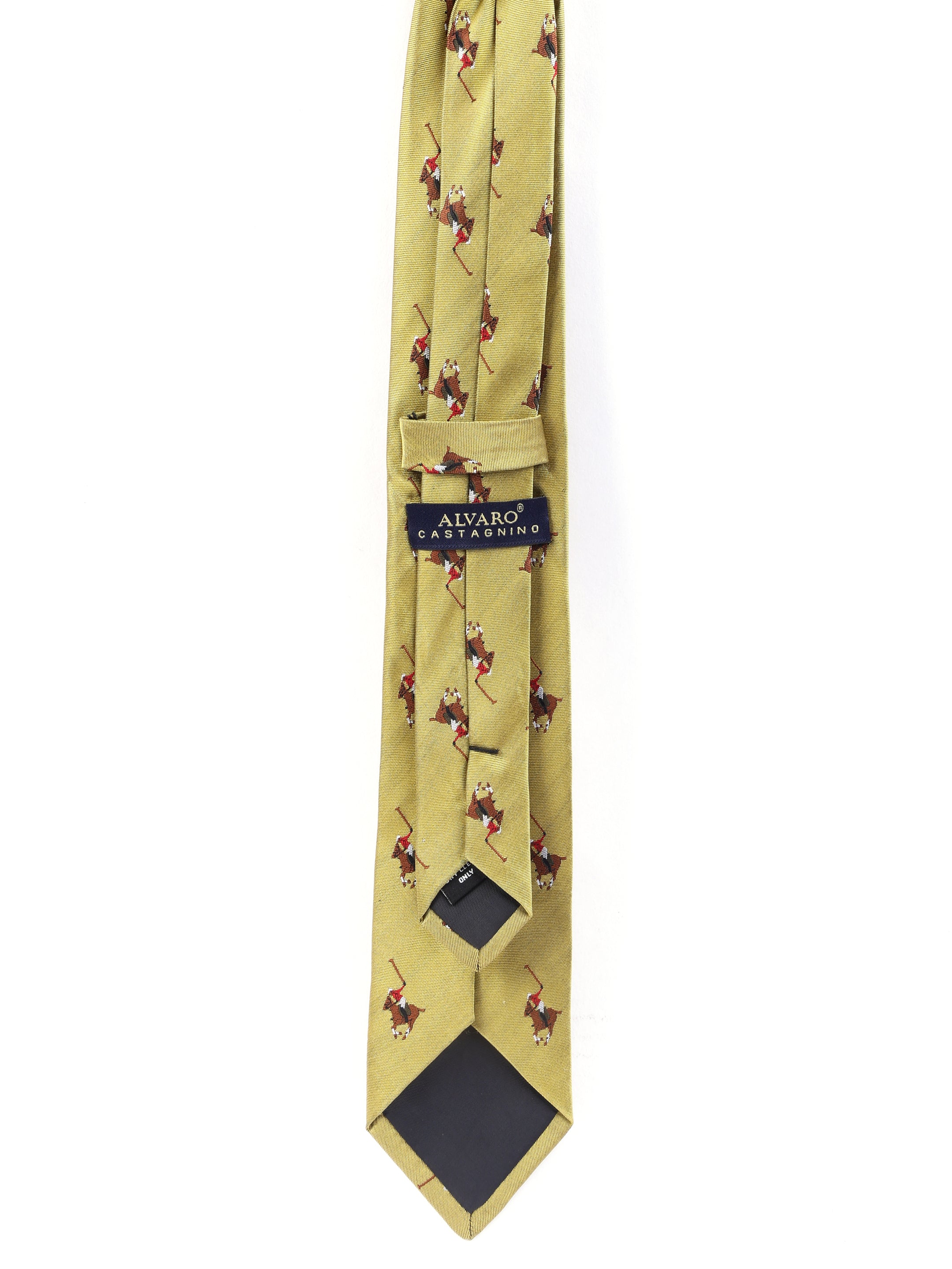 Yellow Classic Silk Polo Necktie